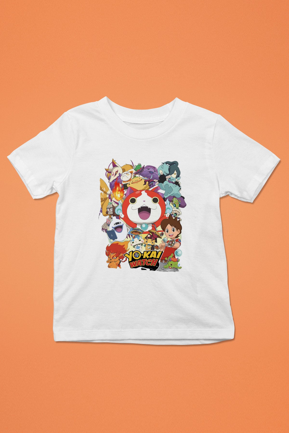 Yo-kai Watch Beyaz Unisex Çocuk Tişört