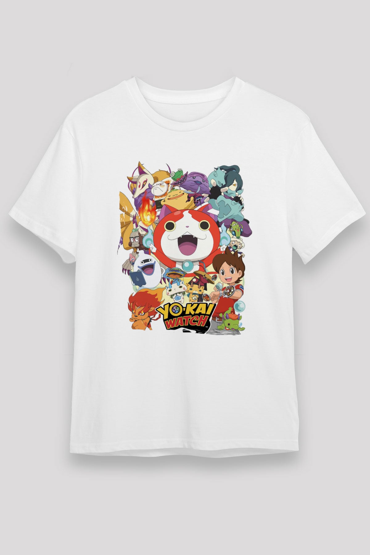 Yo-kai Watch Beyaz Unisex Tişört T-Shirt