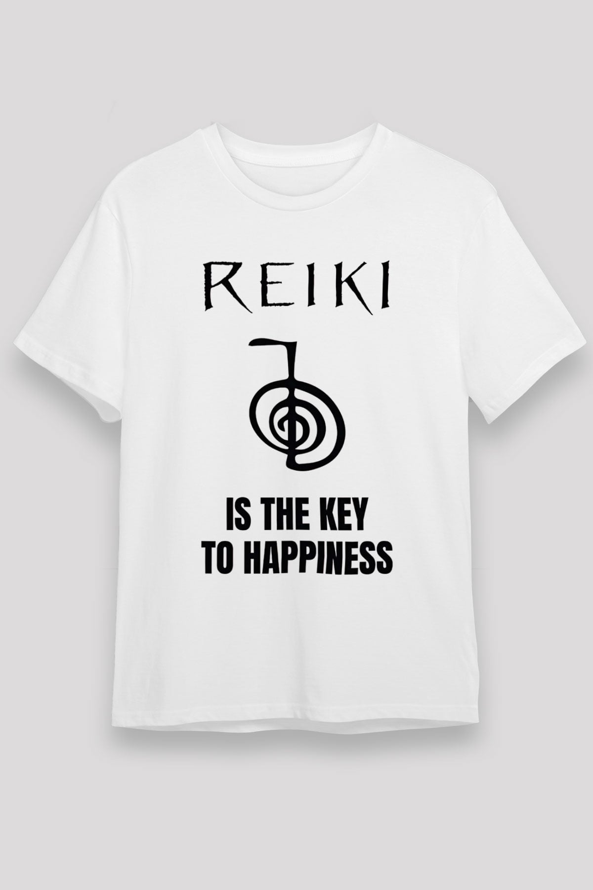 Yoga Baskılı Unisex Beyaz Tişört - Tshirt