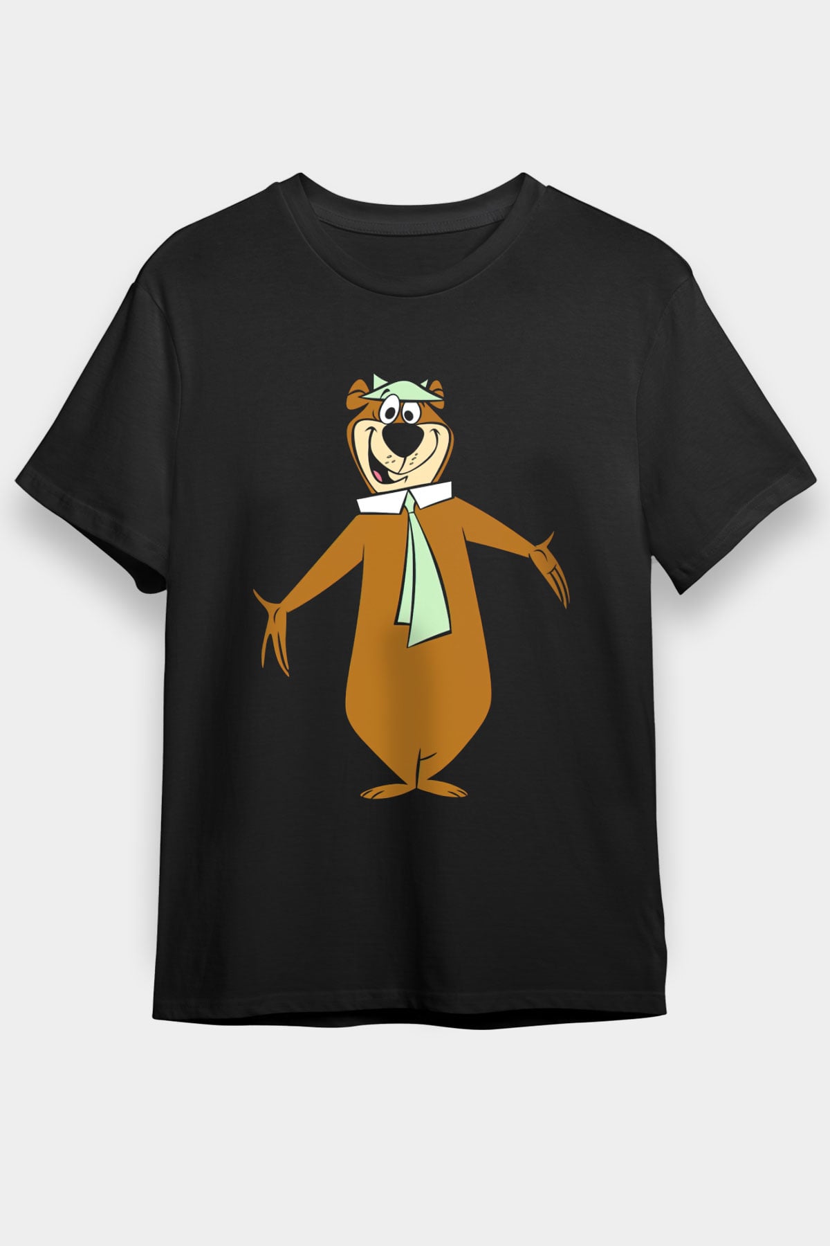Yogi Bear Ayı Yogi Siyah Unisex Tişört