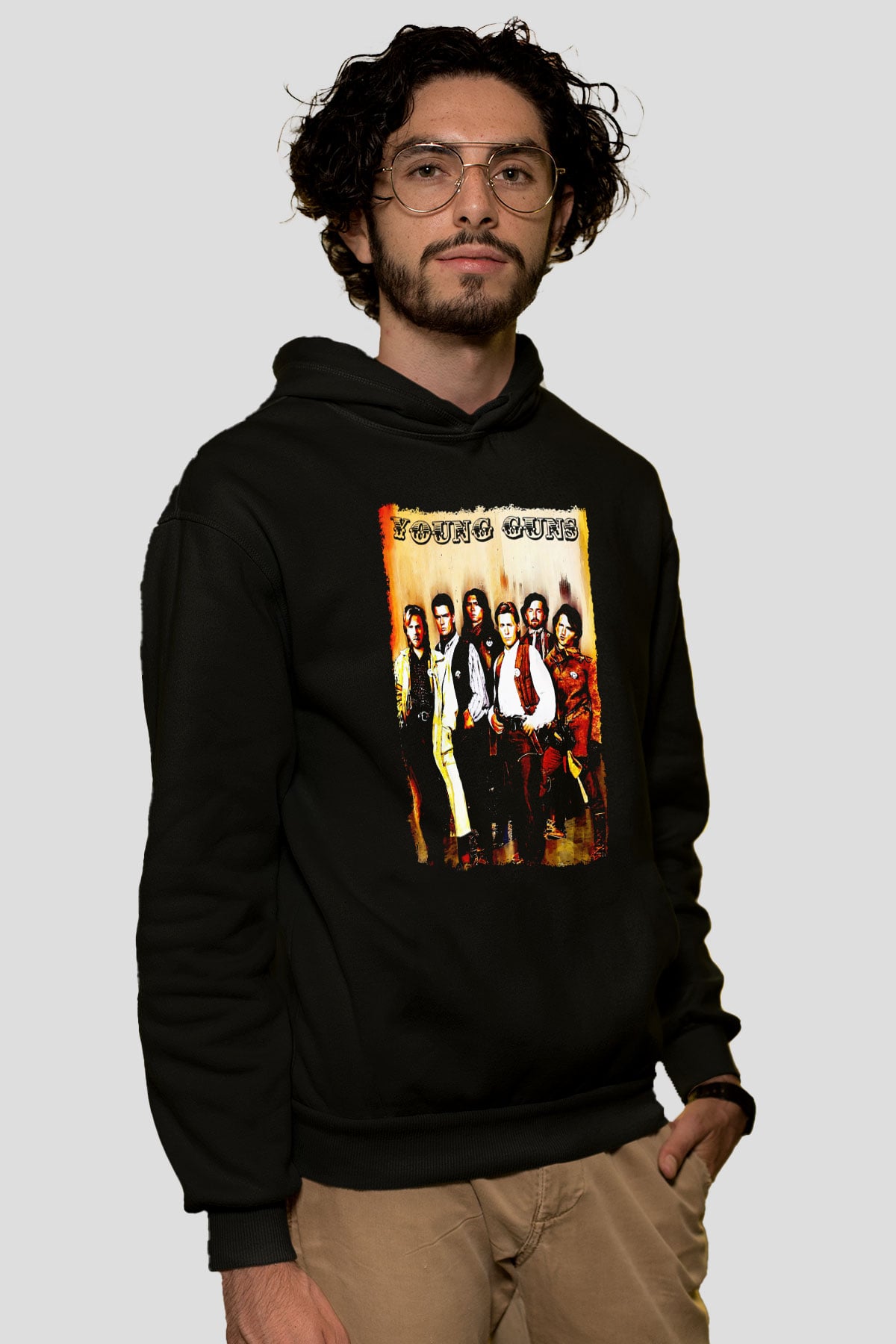 Young Guns Siyah Unisex Hoodie