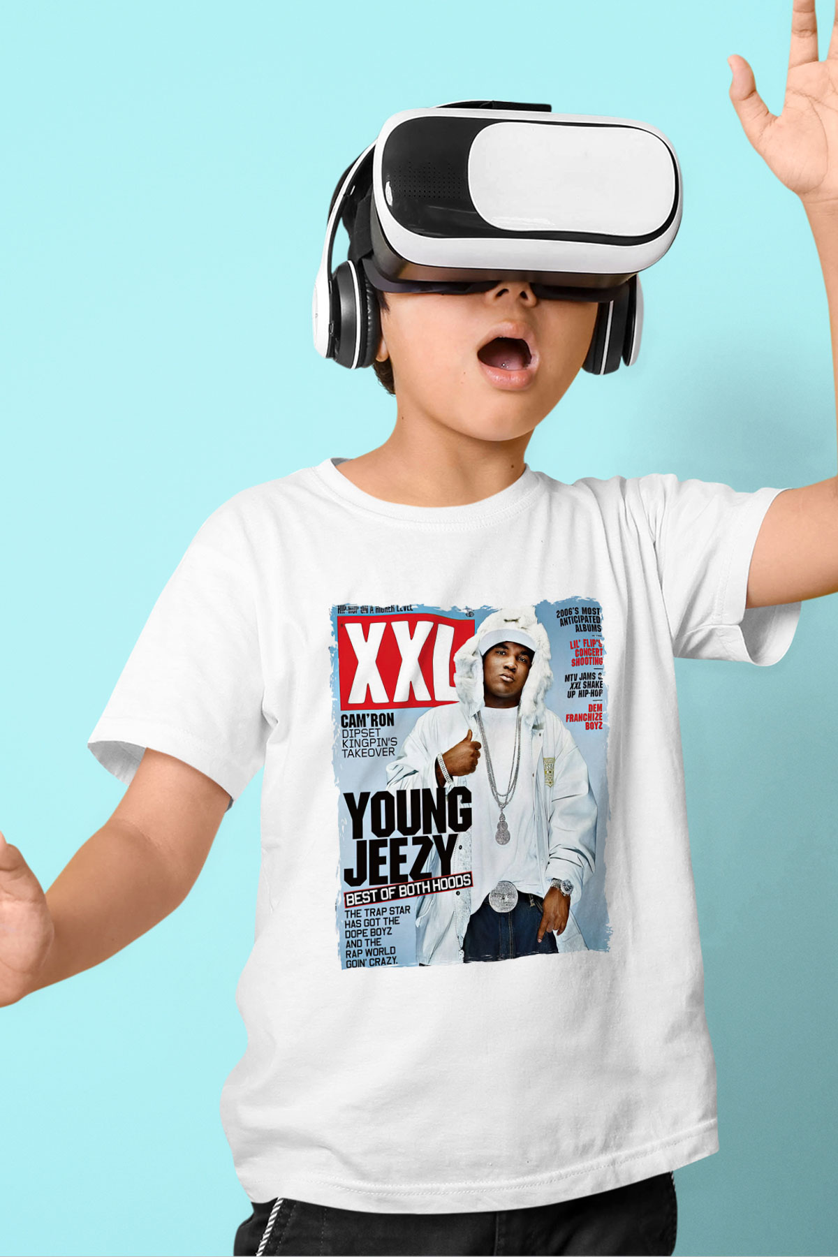 Young Jeezy Beyaz Unisex Çocuk Tişört