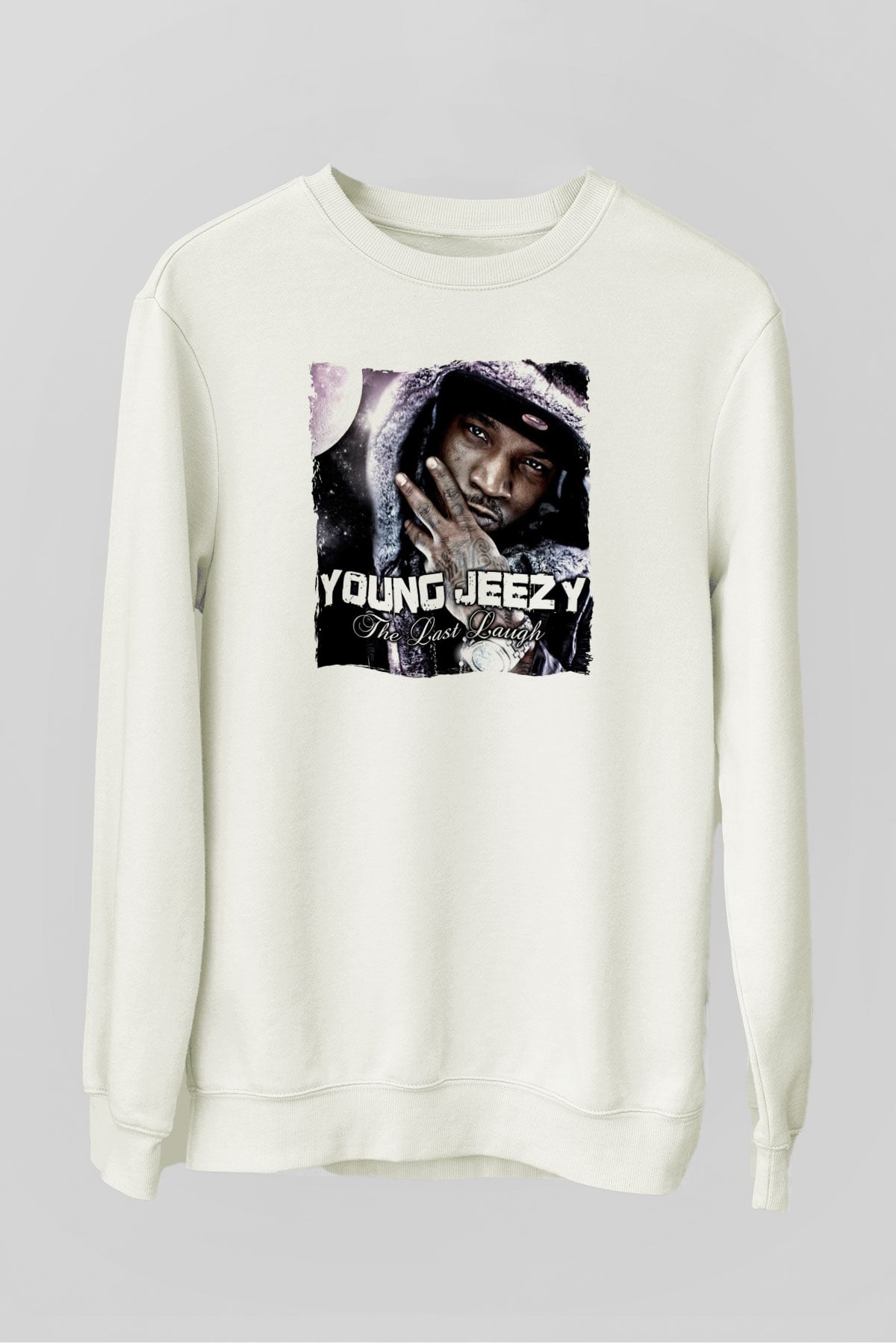 Young Jeezy Beyaz Unisex Sweatshirt