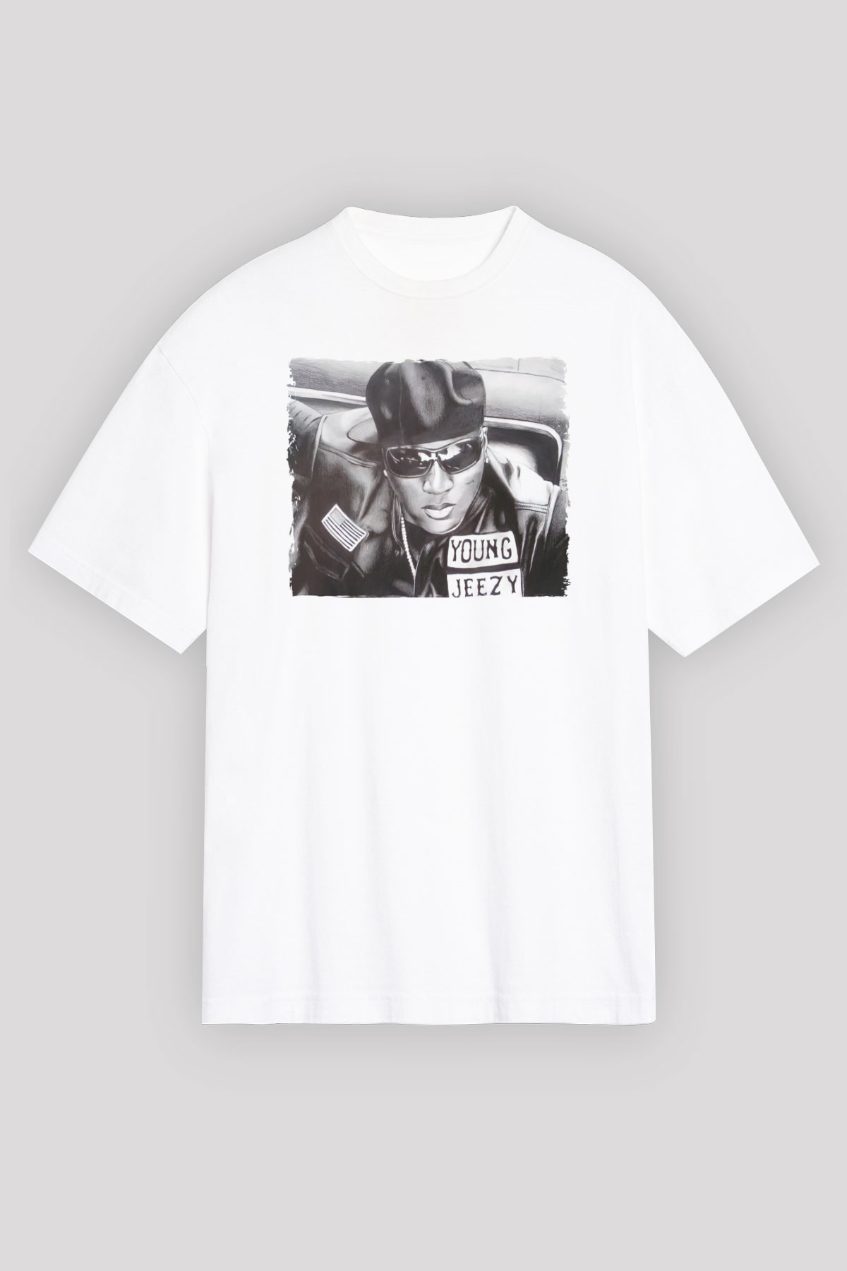 Young Jeezy Beyaz Unisex Tişört T-Shirt - TişörtFabrikası