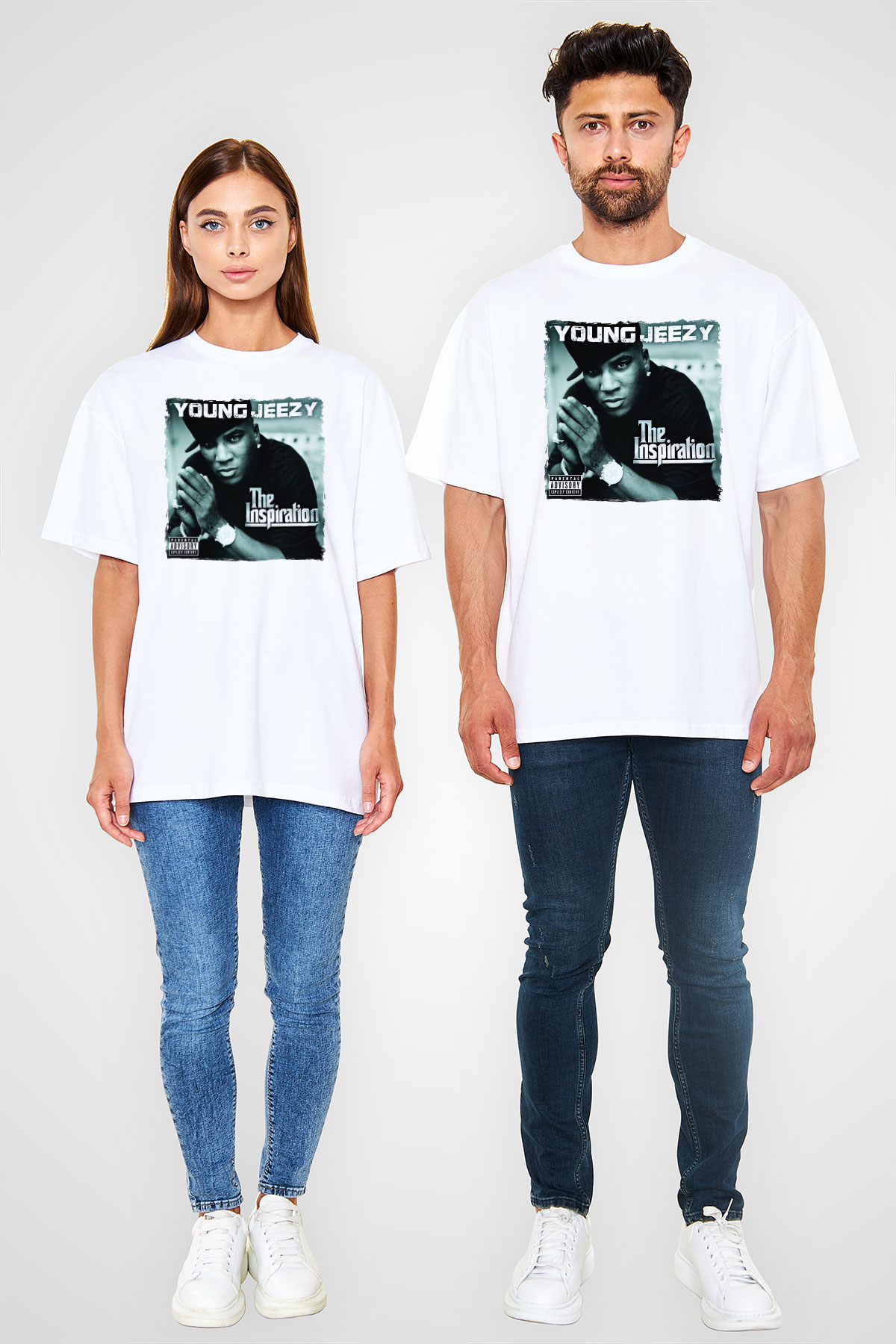 Young Jeezy Beyaz Unisex Tişört T-Shirt - TişörtFabrikası