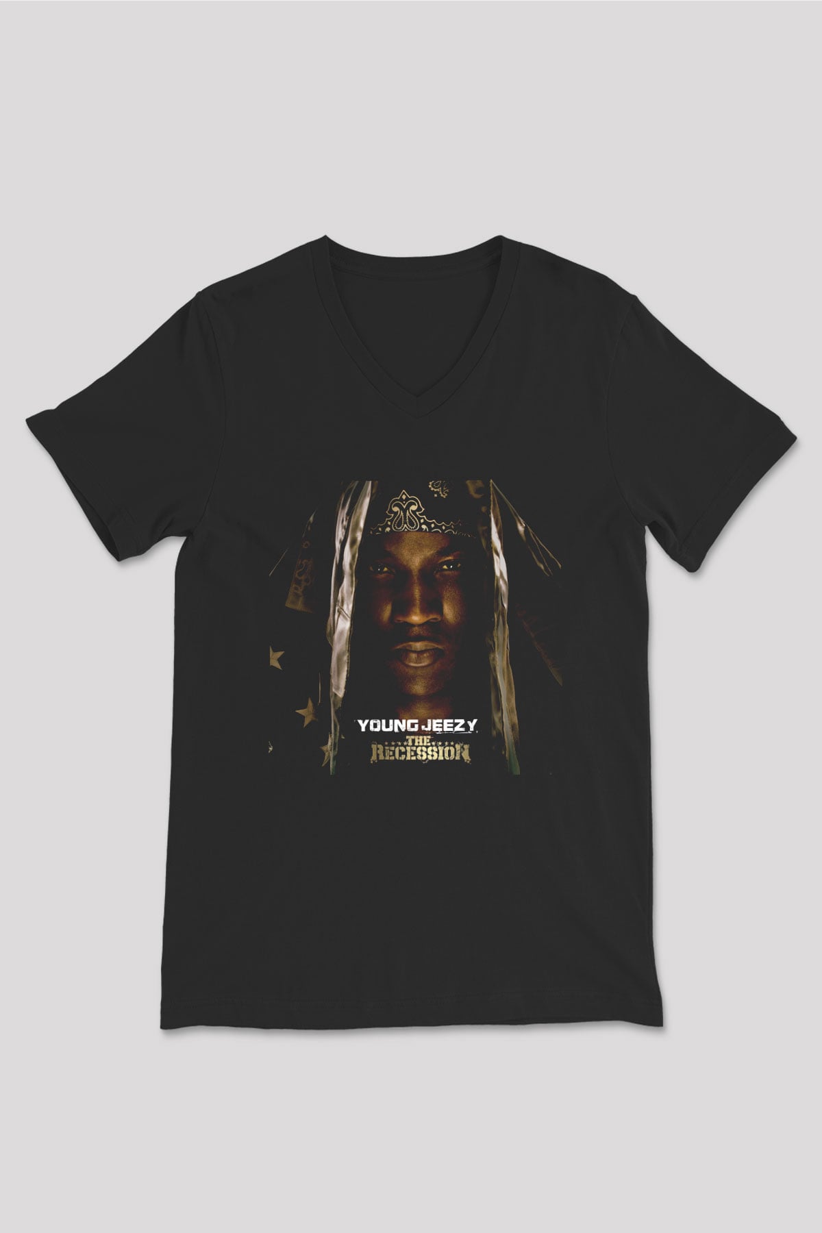 Young Jeezy Siyah Unisex V Yaka Tişört