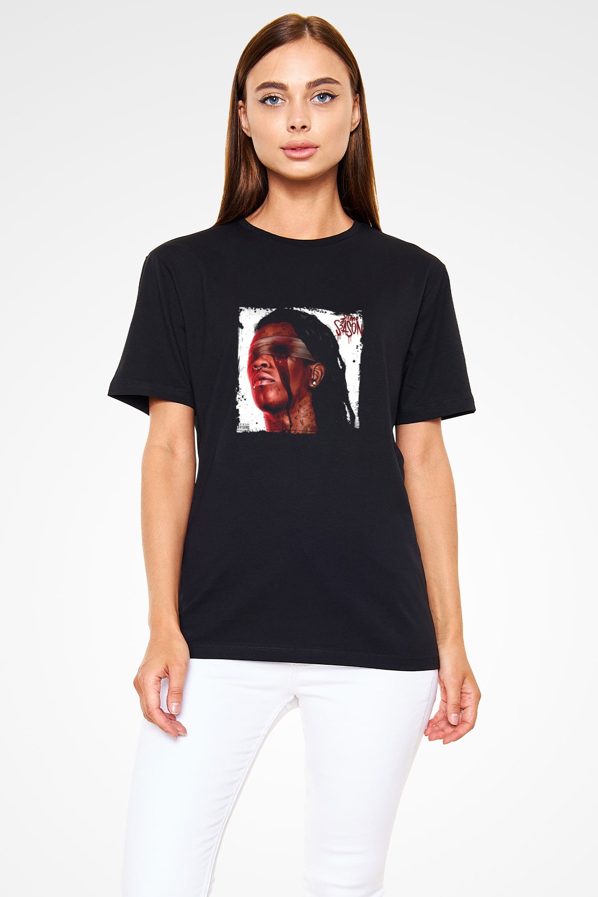 Young Thug Baskılı Unisex Siyah Tişört