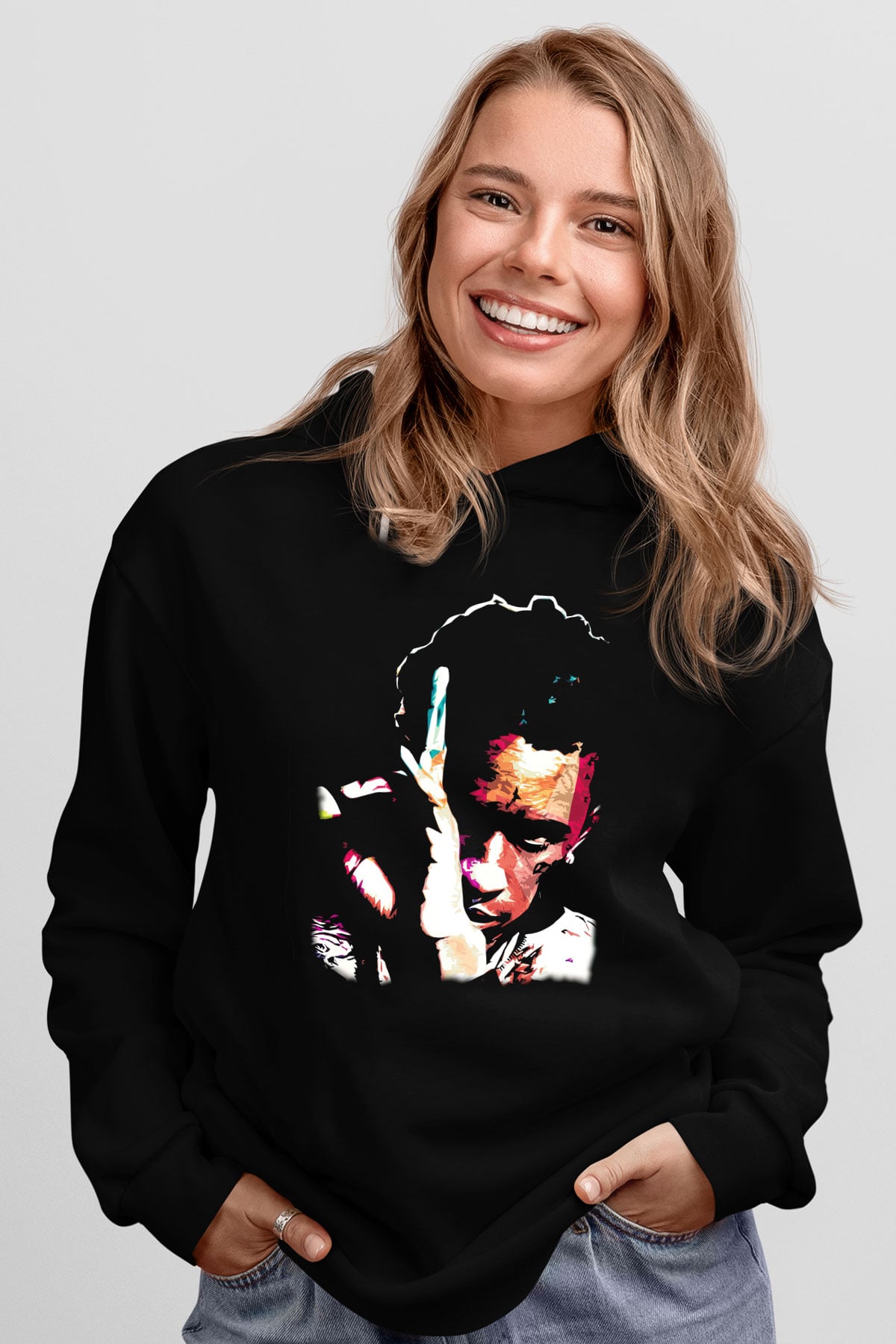 Young Thug Siyah Unisex Kapüşonlu Sweatshirt