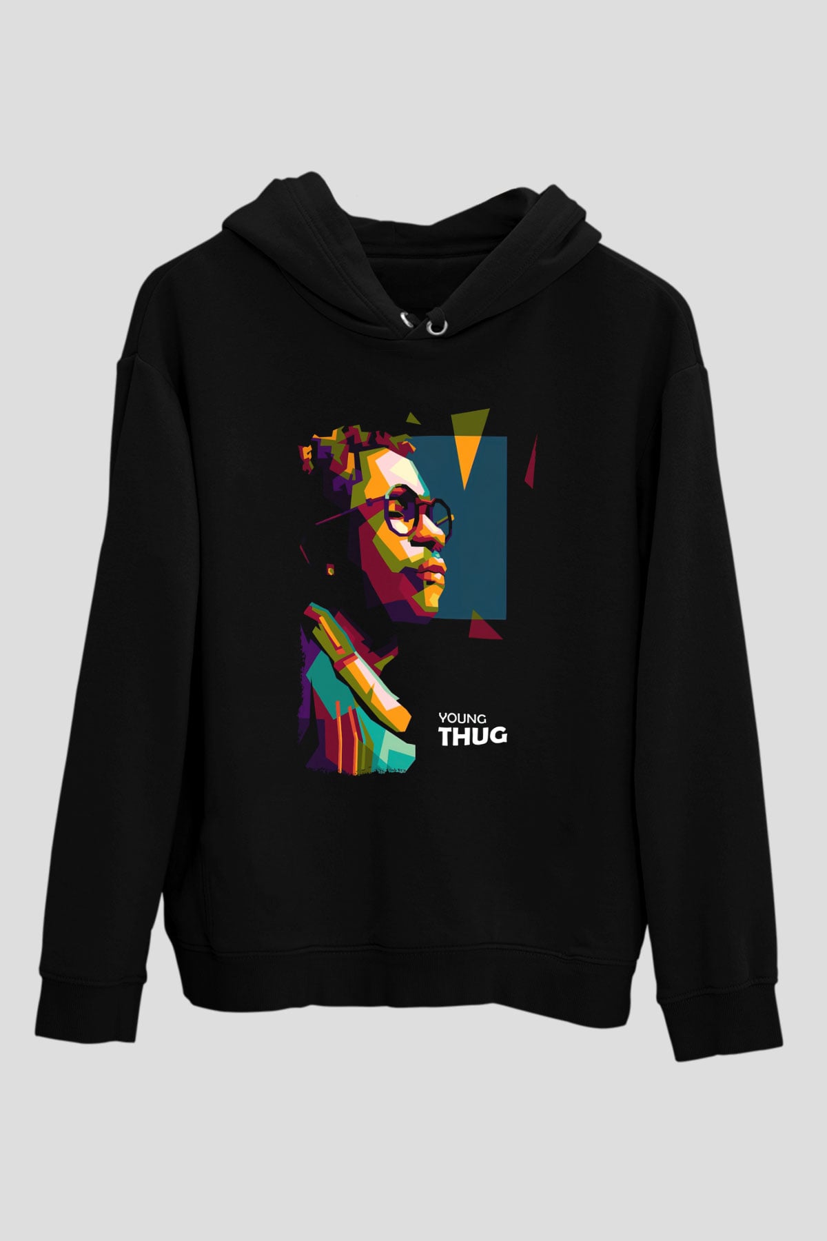 Young Thug Siyah Unisex Kapüşonlu Sweatshirt