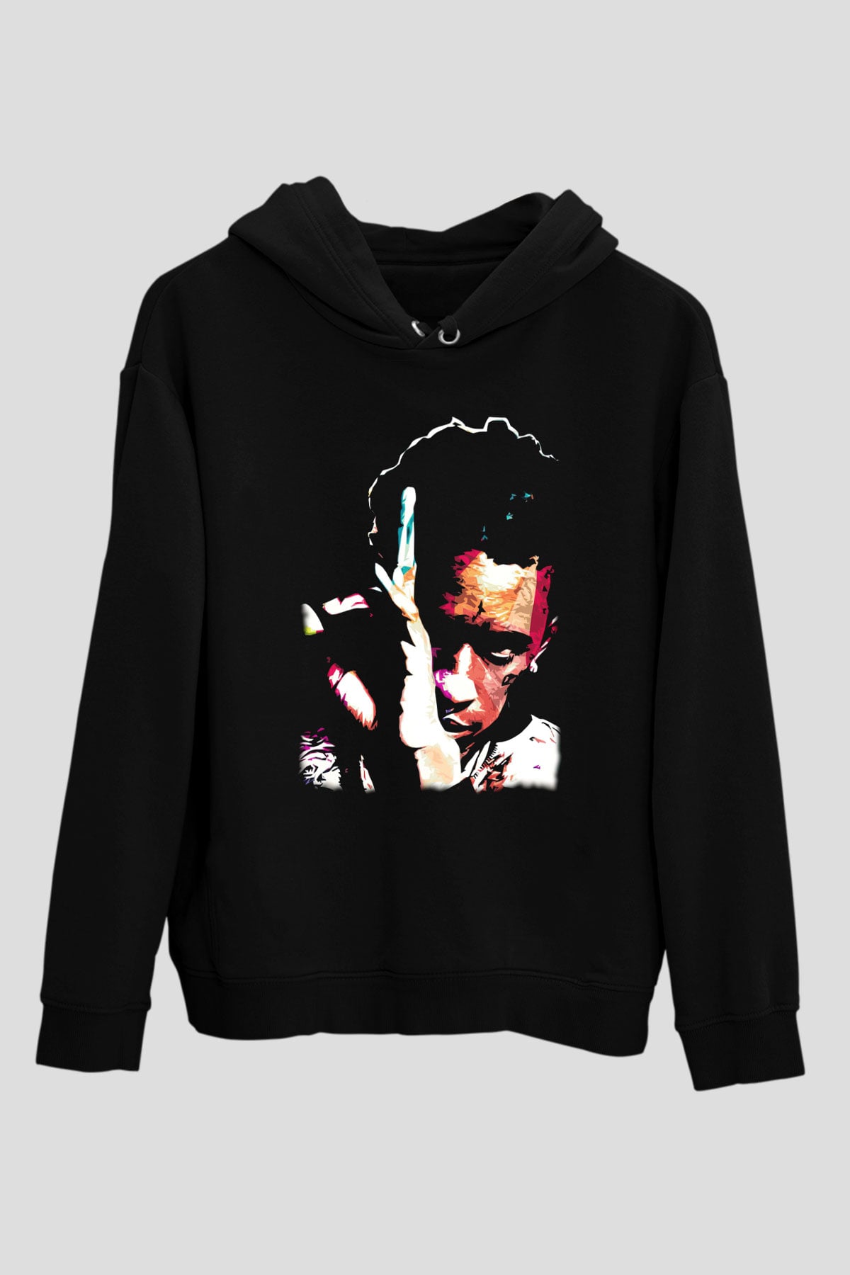 Young Thug Siyah Unisex Kapüşonlu Sweatshirt
