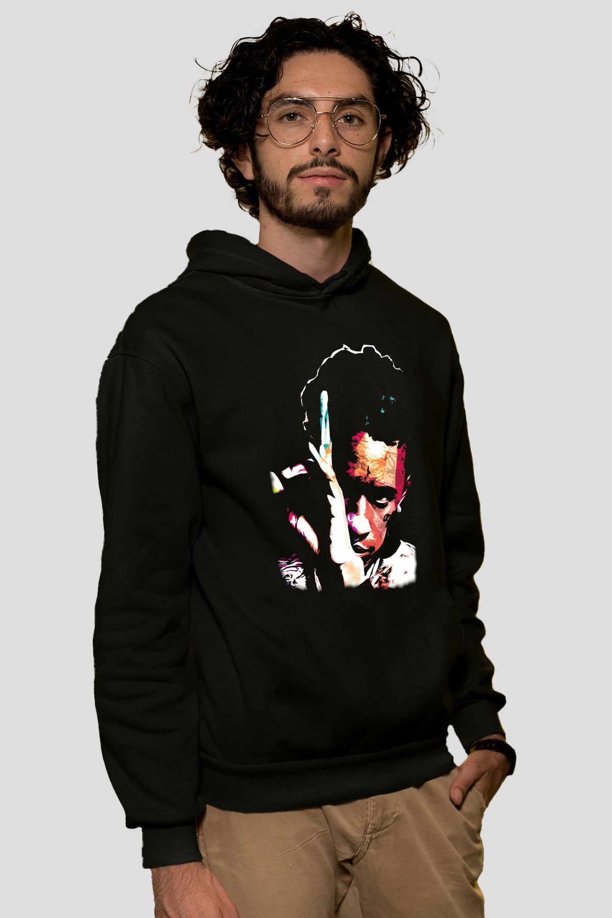 Young Thug Siyah Unisex Kapüşonlu Sweatshirt