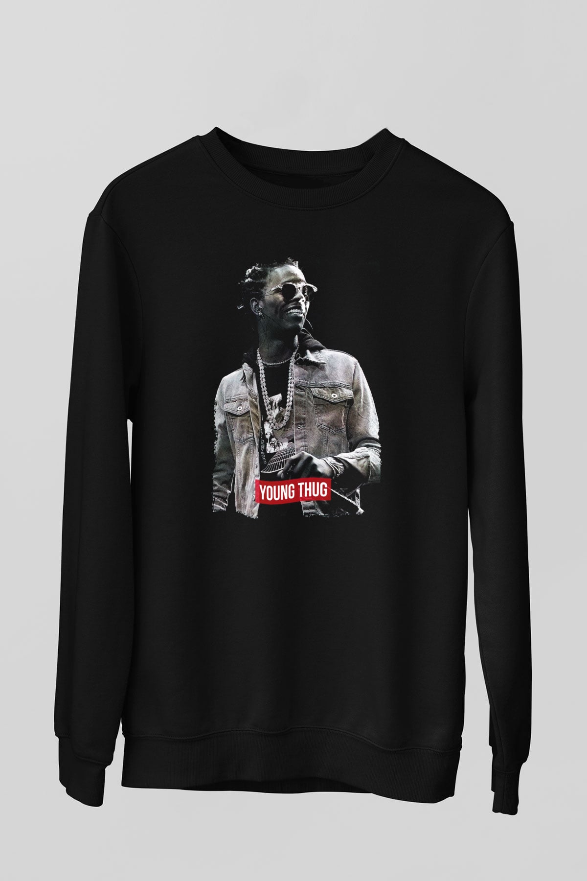 Young Thug Siyah Unisex Sweatshirt
