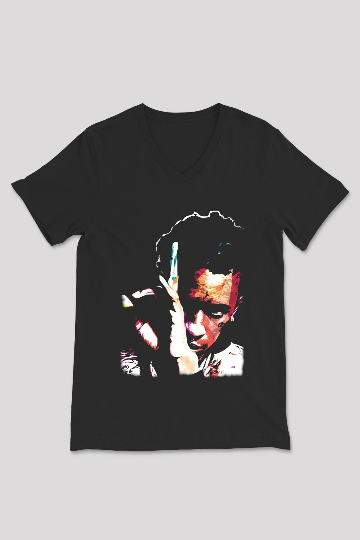 Young Thug Siyah Unisex V Yaka Tişört