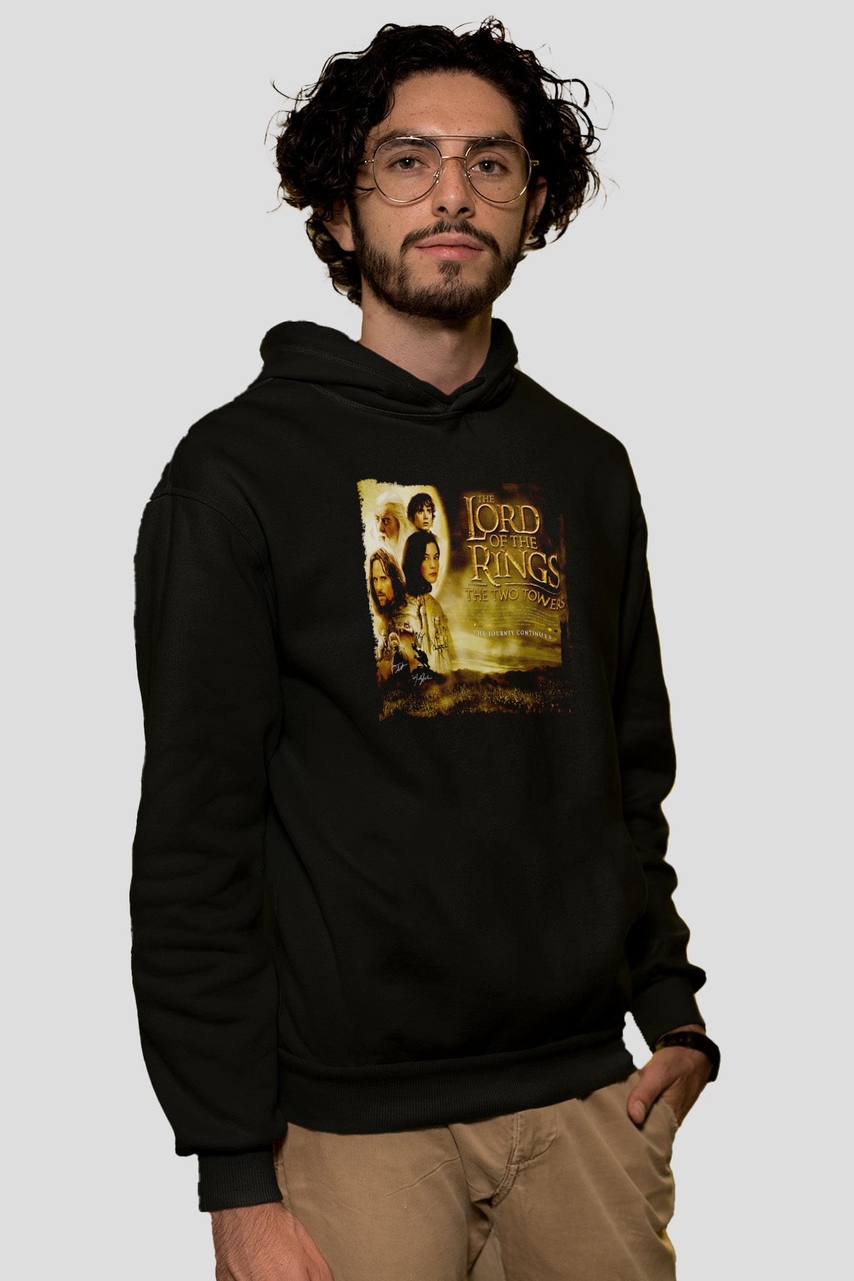 Yüzüklerin Efendisi Siyah Unisex Hoodie