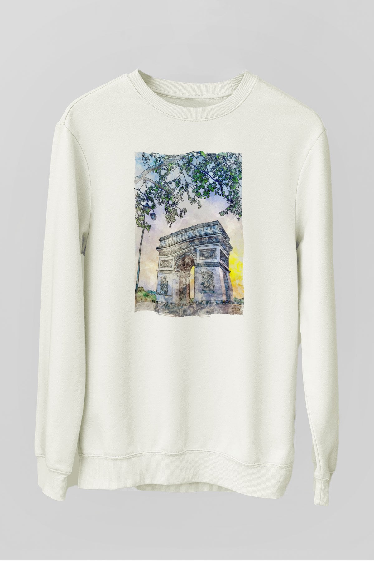 Zafer Takı Beyaz Unisex Sweatshirt