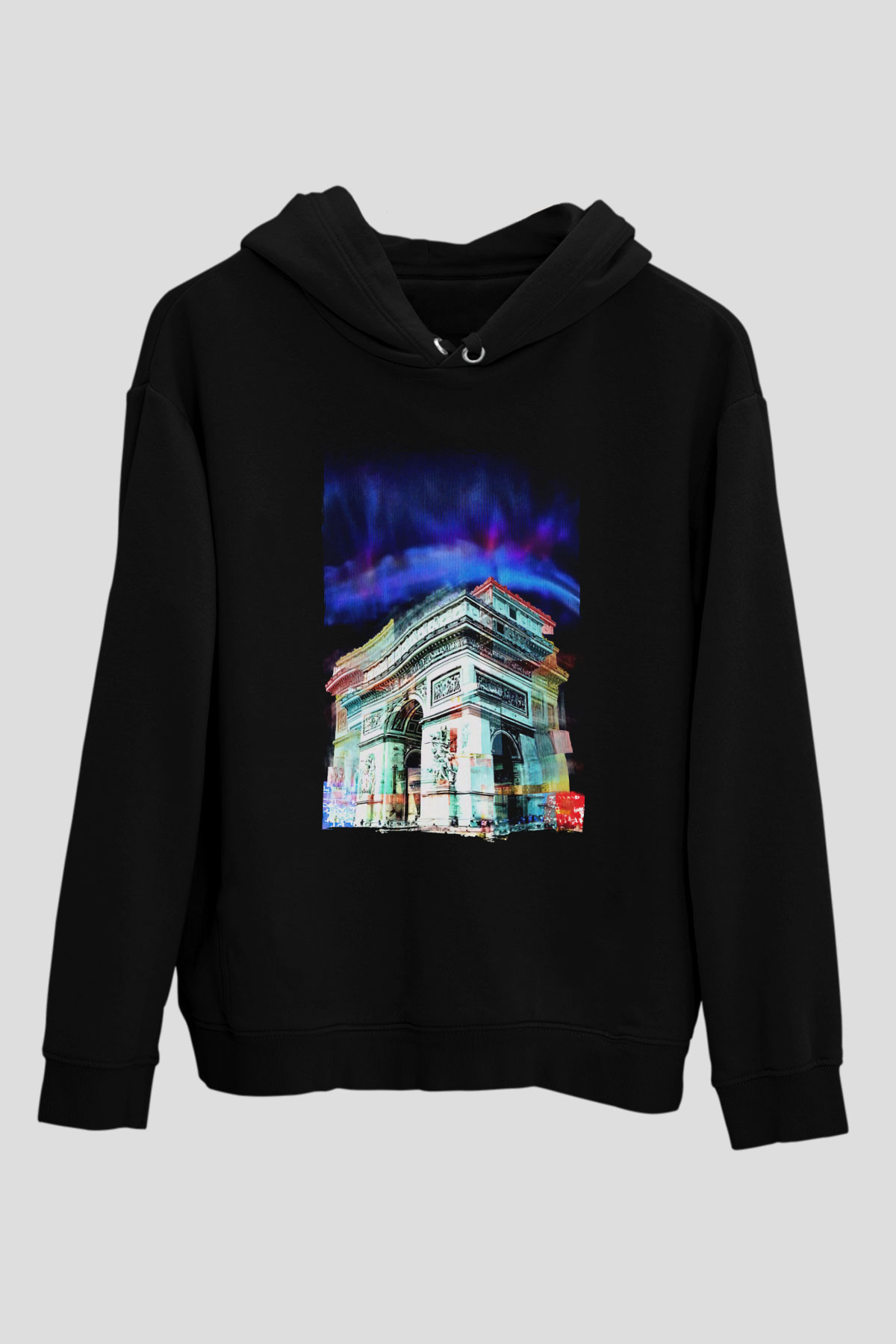 Zafer Takı Siyah Unisex Hoodie