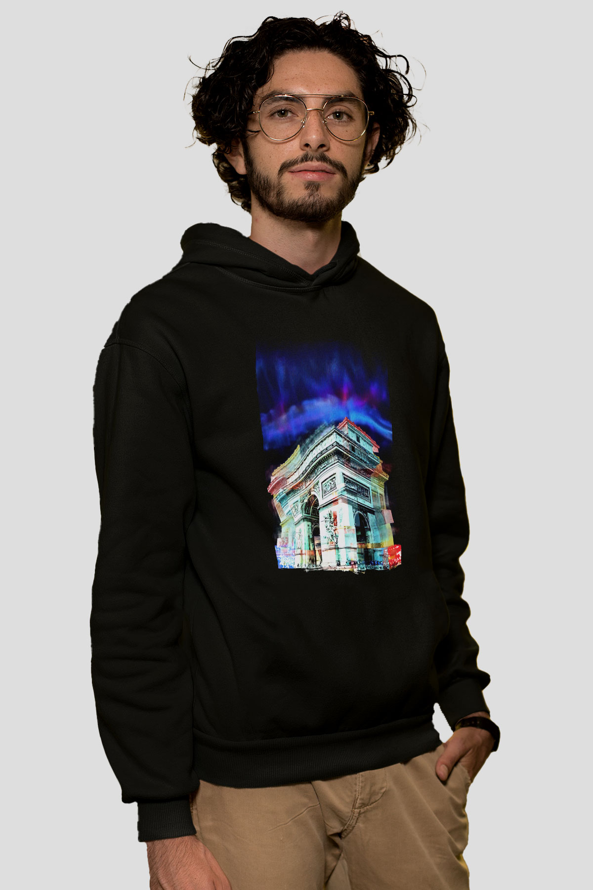 Zafer Takı Siyah Unisex Hoodie