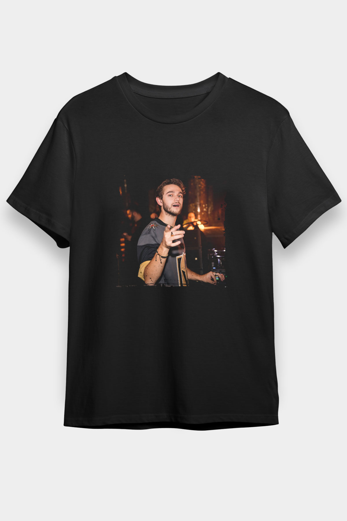 Zedd Baskılı Unisex Siyah Tişört