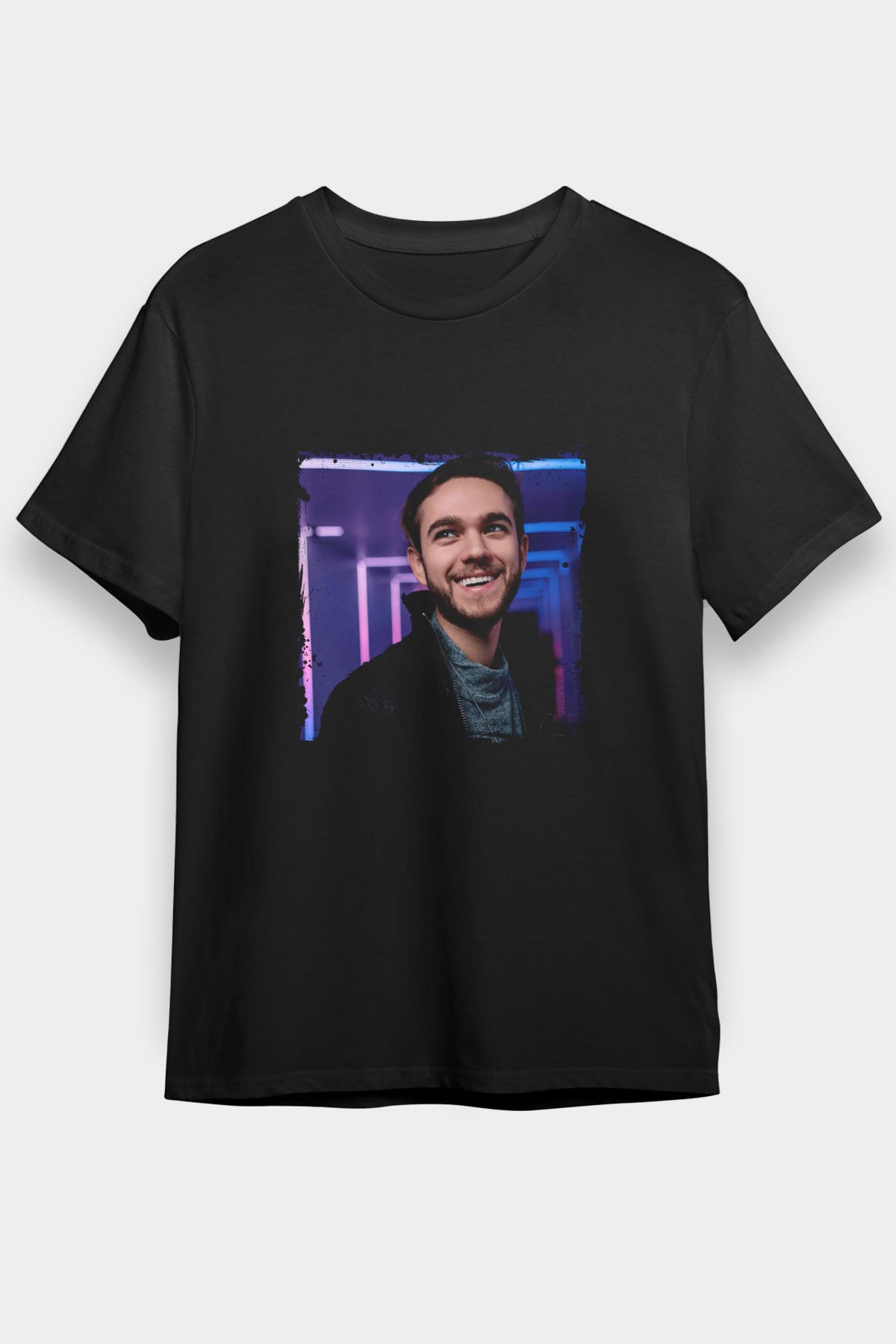 Zedd Baskılı Unisex Siyah Tişört