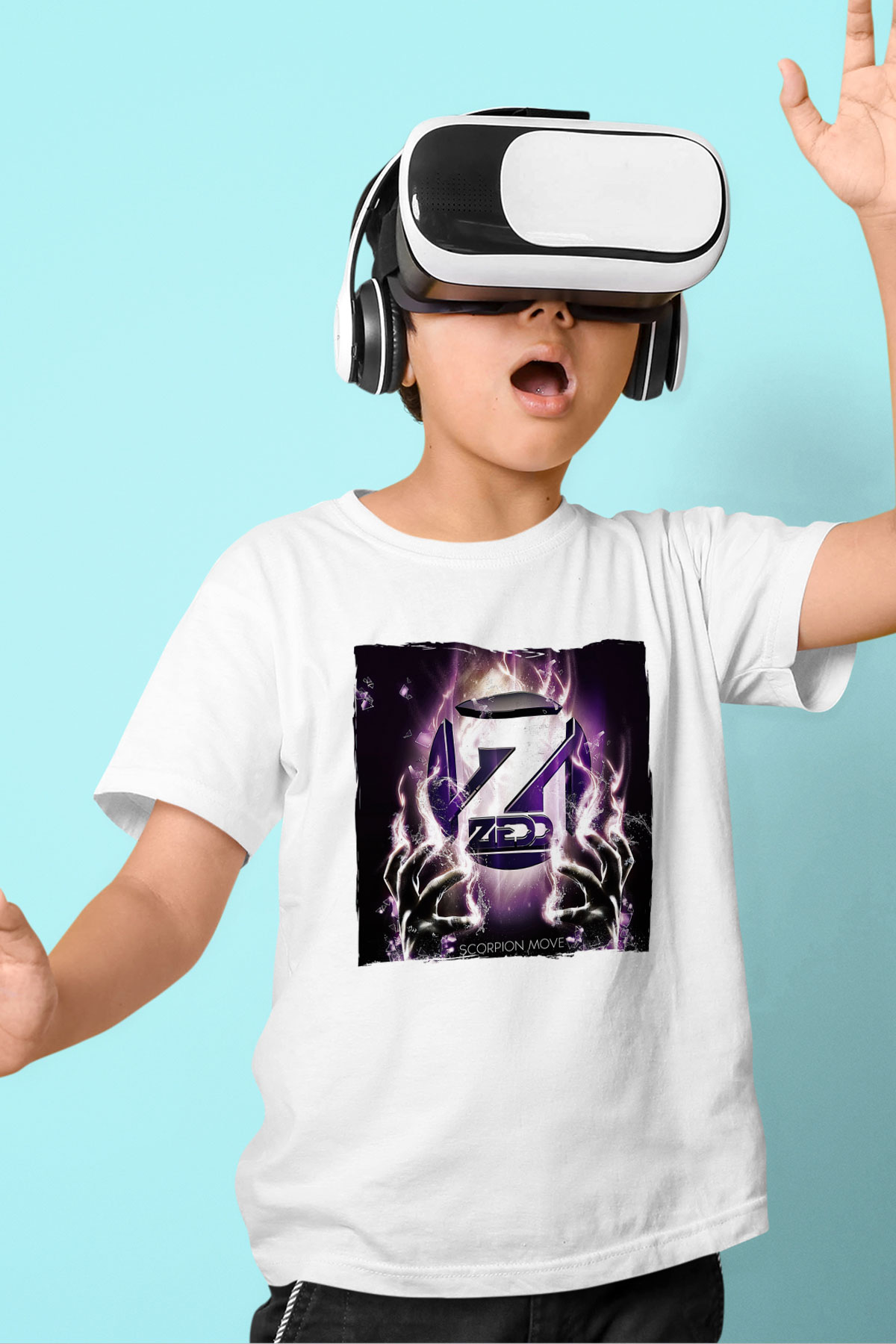 Zedd Beyaz Unisex Çocuk Tişört