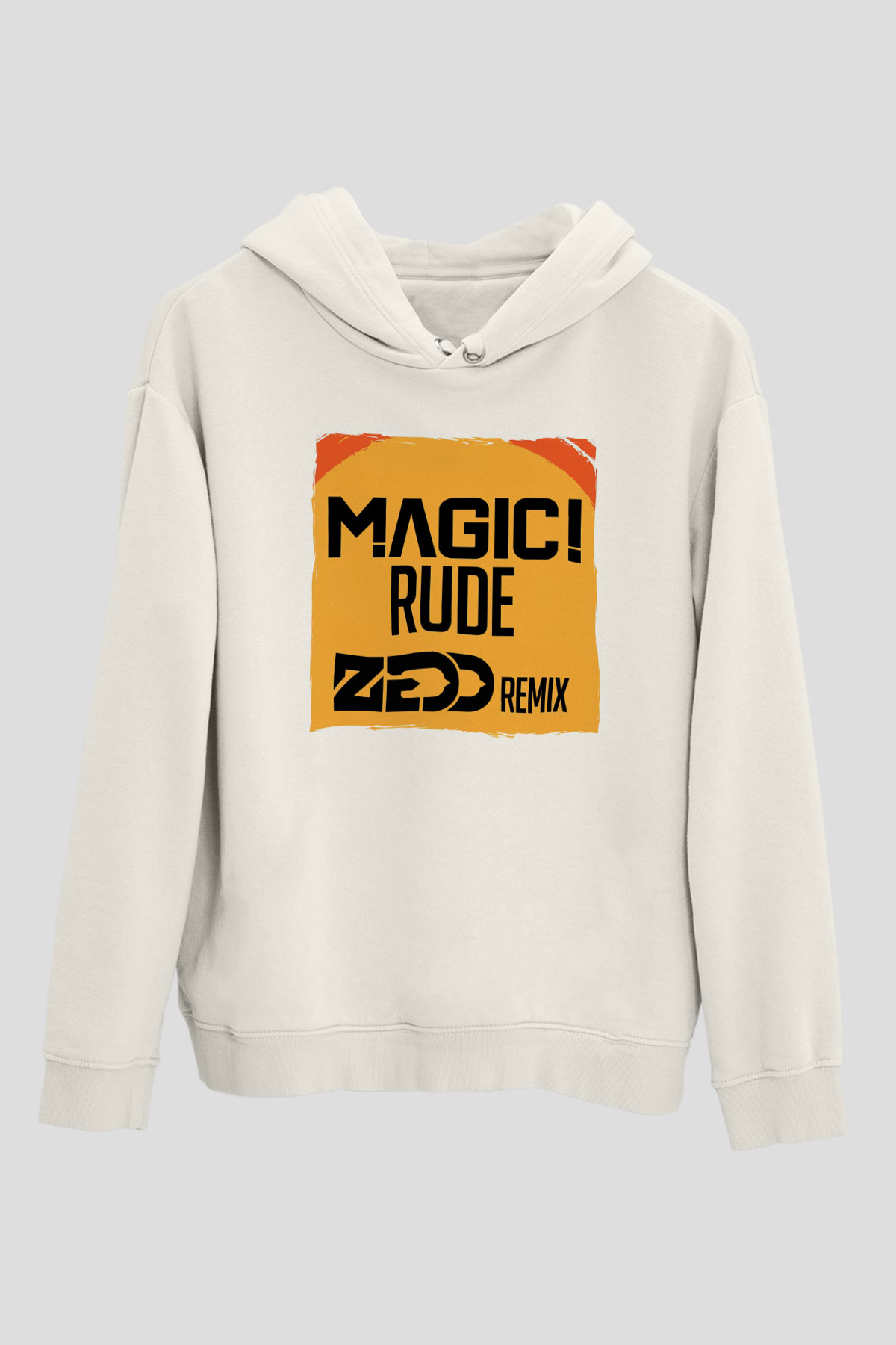 Zedd Beyaz Unisex Kapüşonlu Sweatshirt