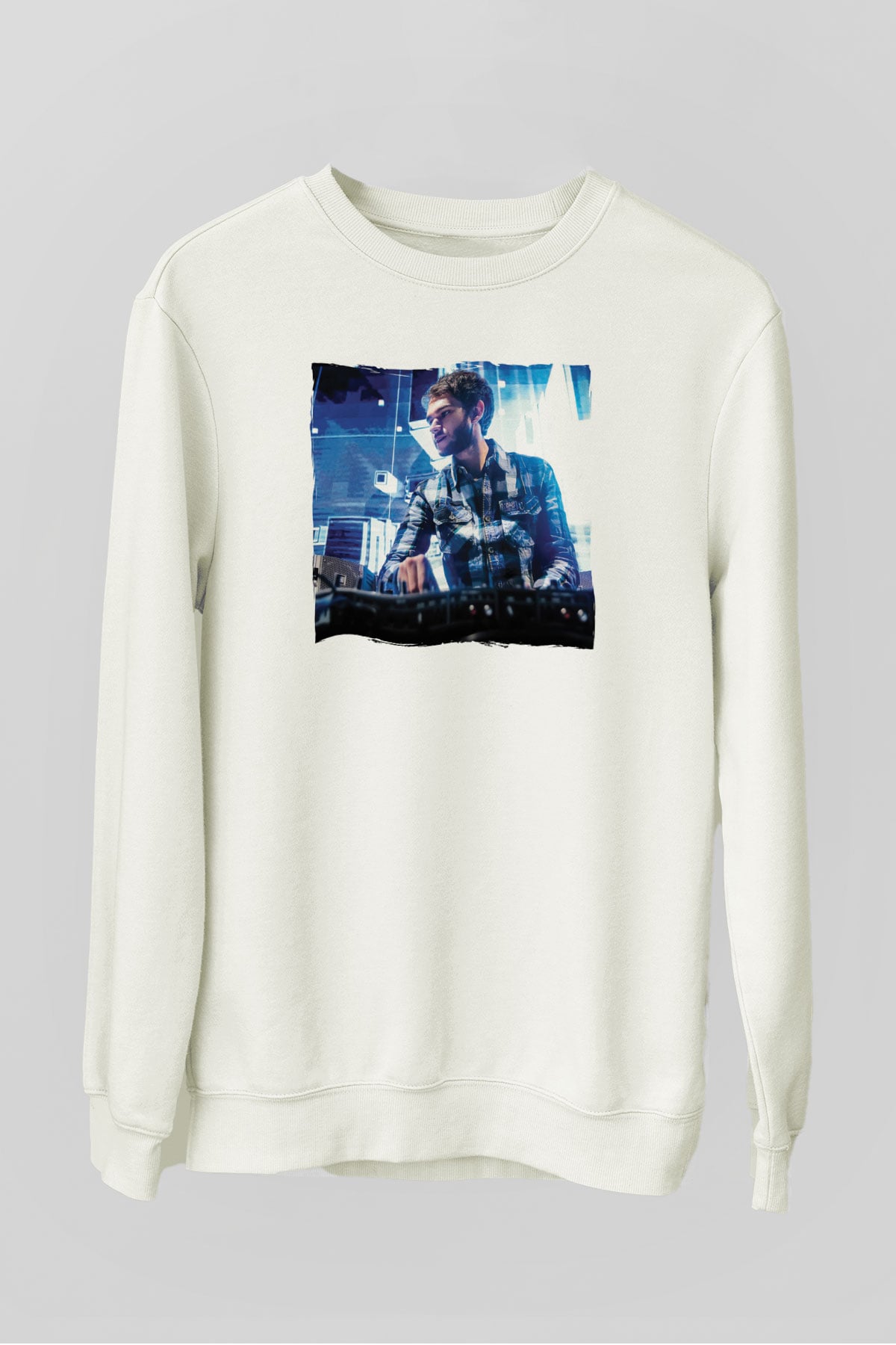 Zedd Beyaz Unisex Sweatshirt