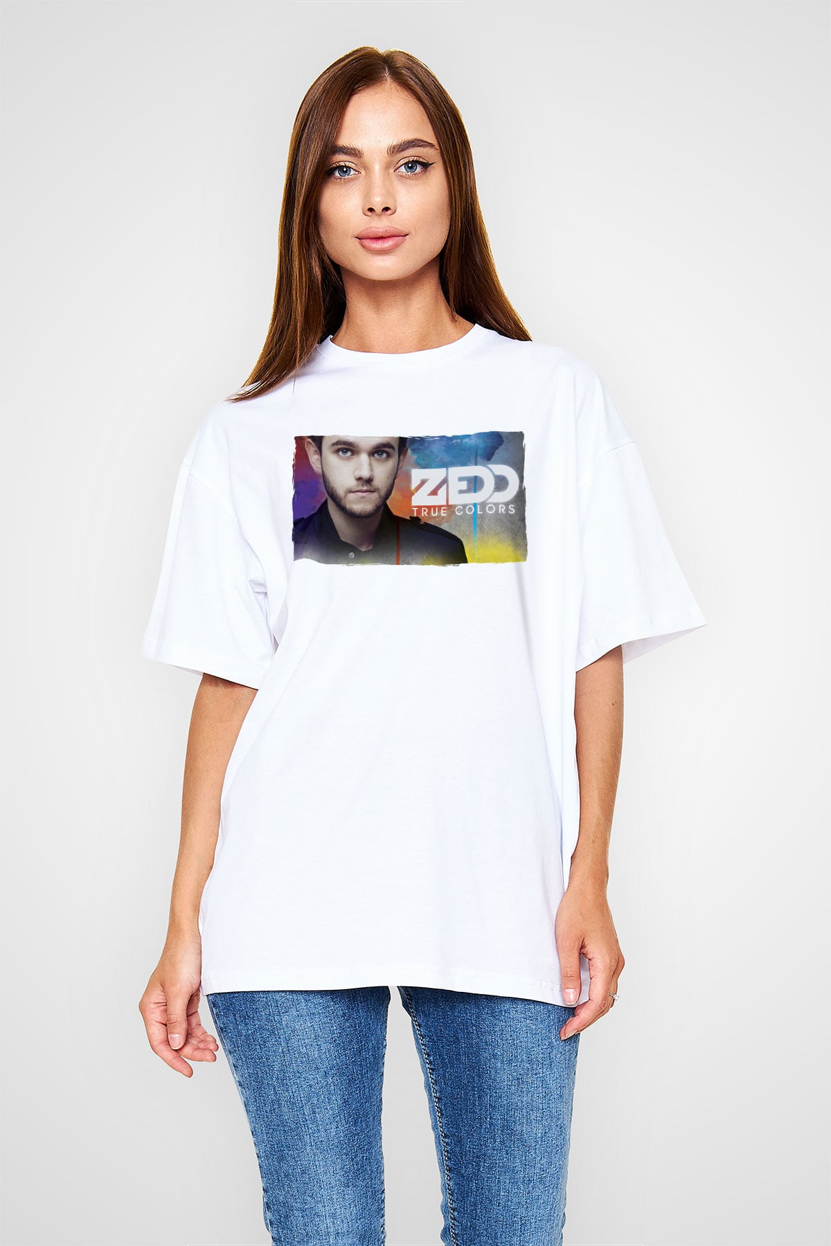 Zedd Beyaz Unisex Tişört T-Shirt - TişörtFabrikası