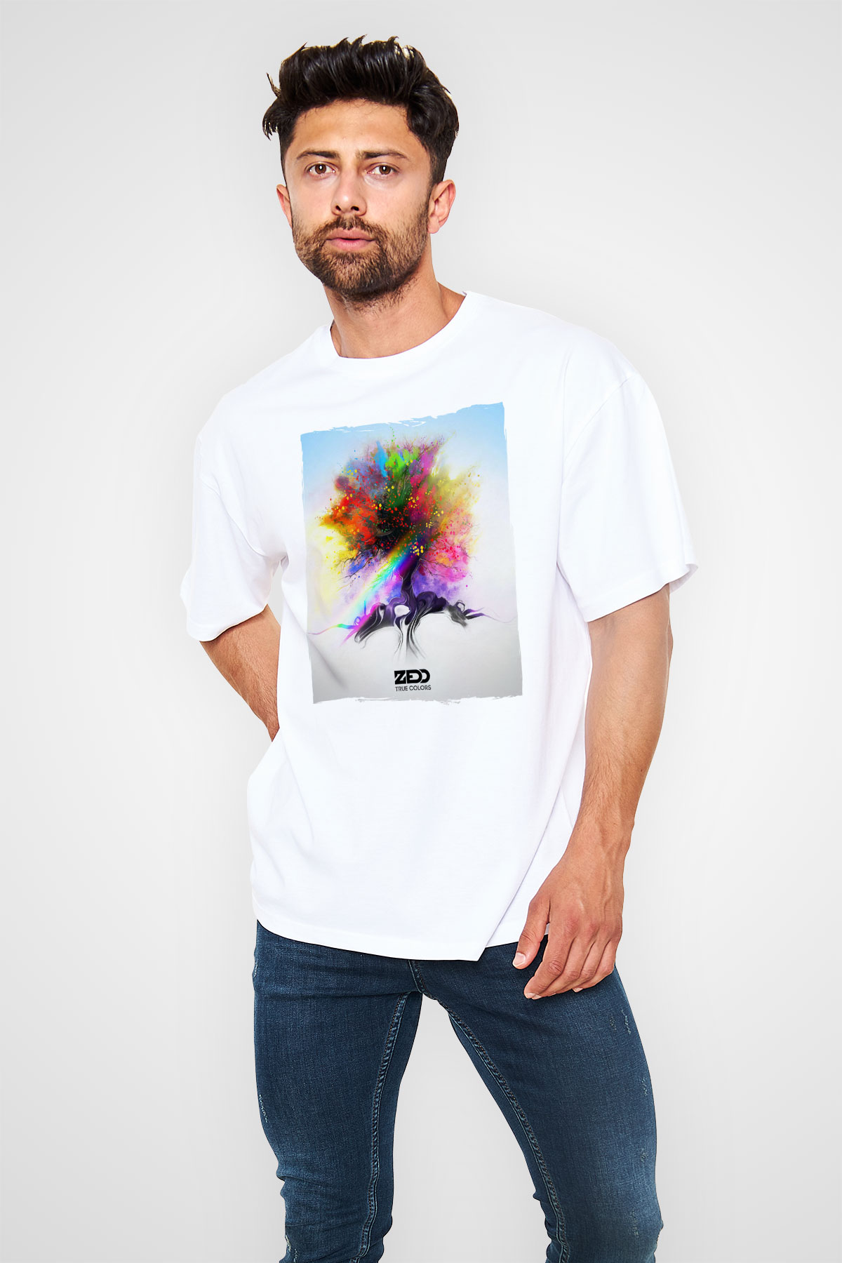 Zedd Beyaz Unisex Tişört T-Shirt - TişörtFabrikası
