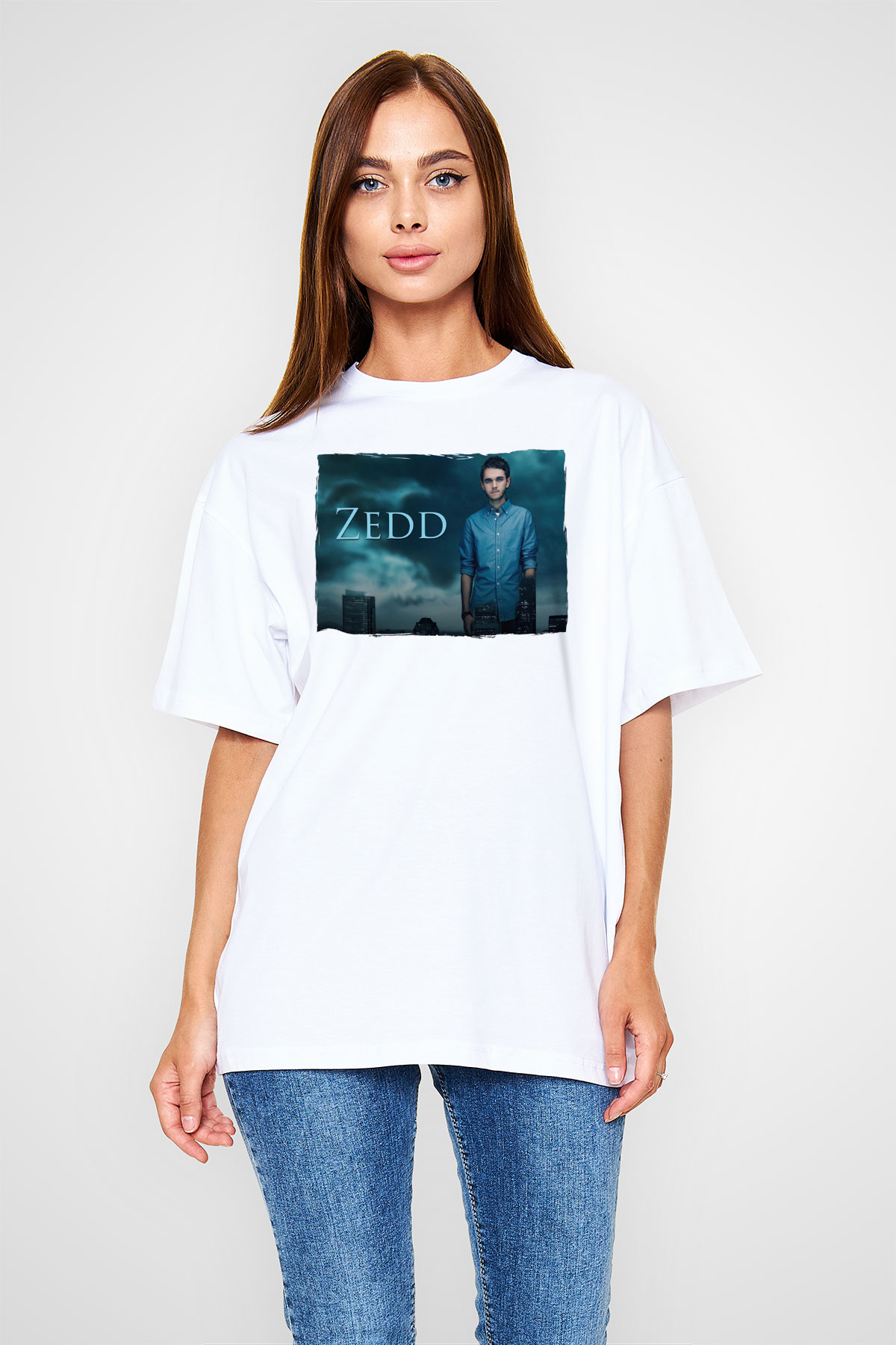 Zedd Beyaz Unisex Tişört T-Shirt - TişörtFabrikası