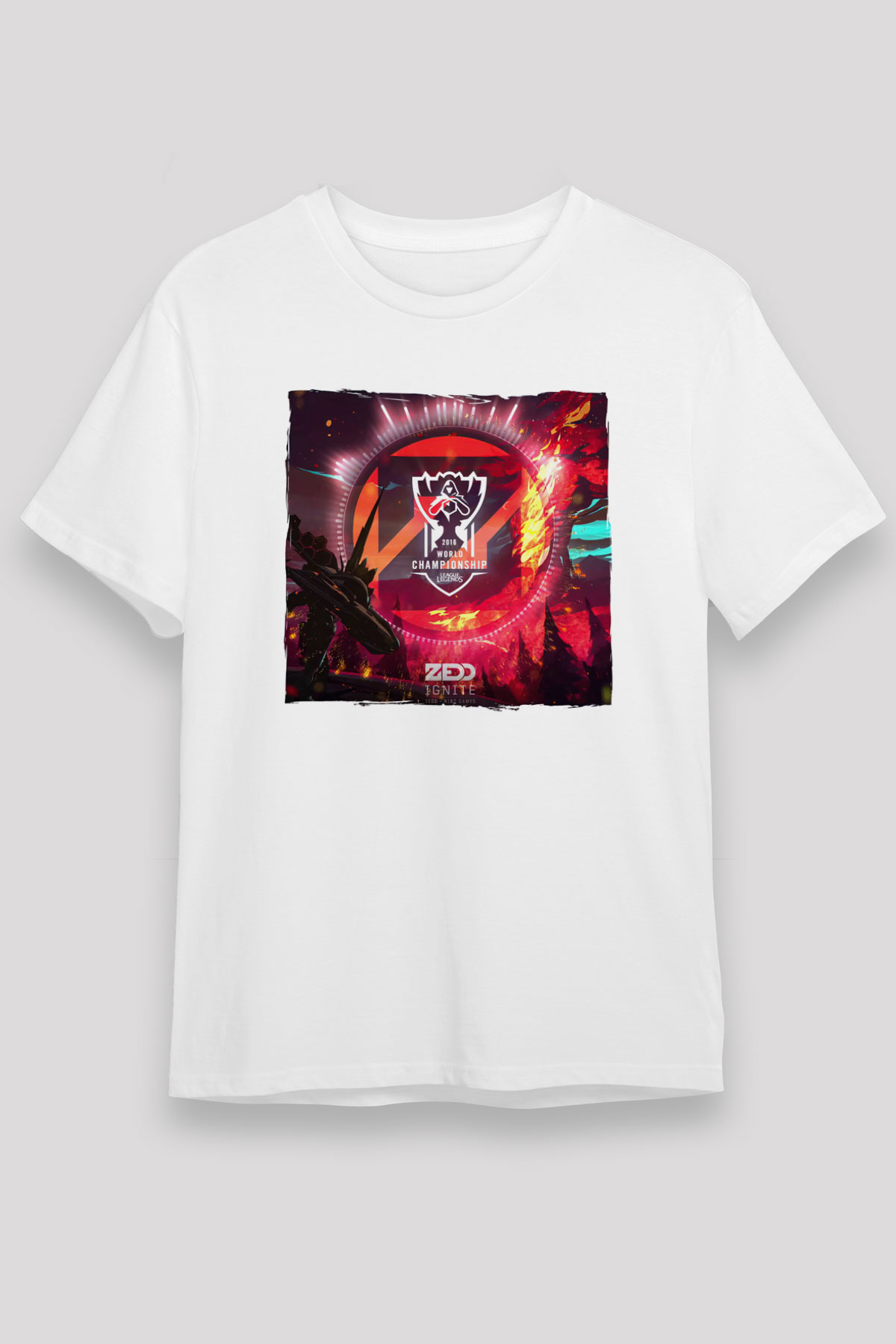Zedd Beyaz Unisex Tişört T-Shirt - TişörtFabrikası