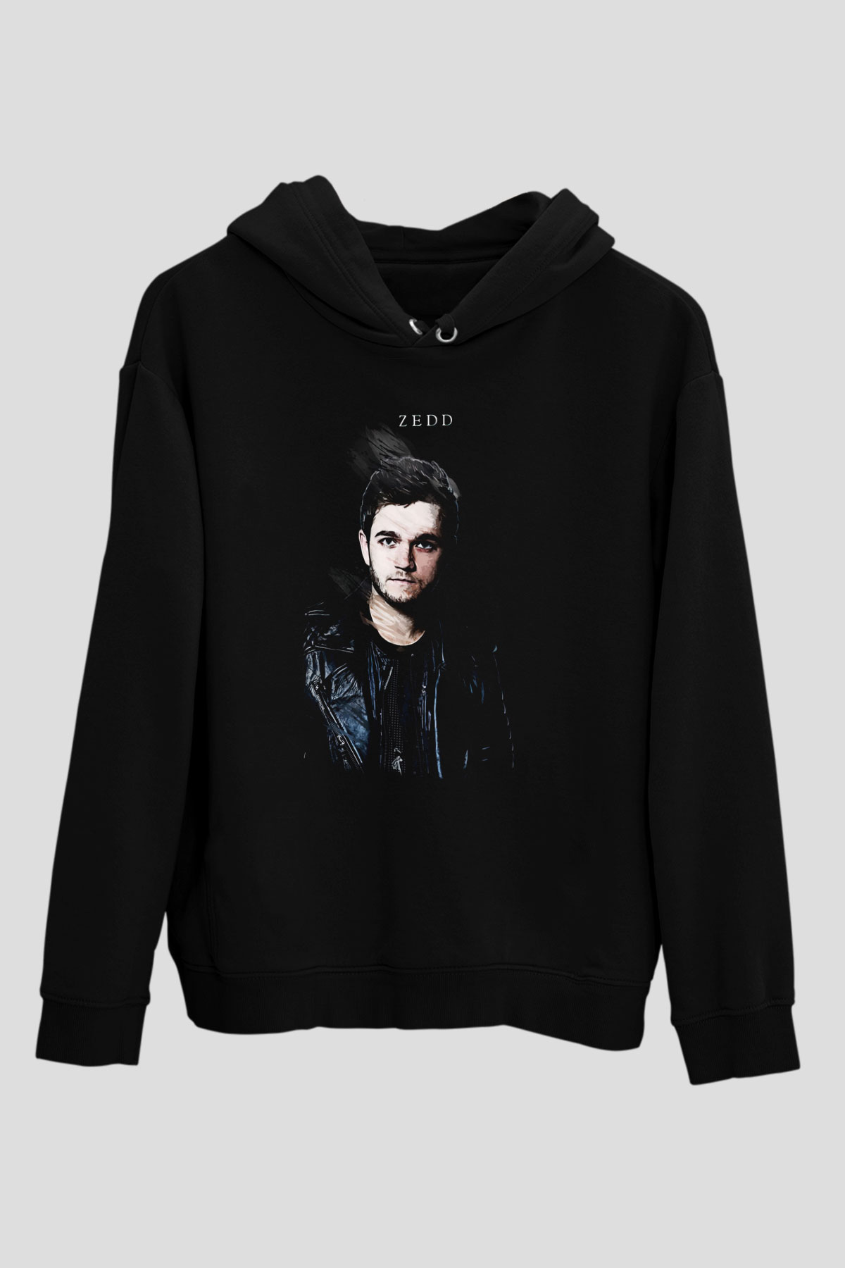 Zedd Siyah Unisex Kapüşonlu Sweatshirt
