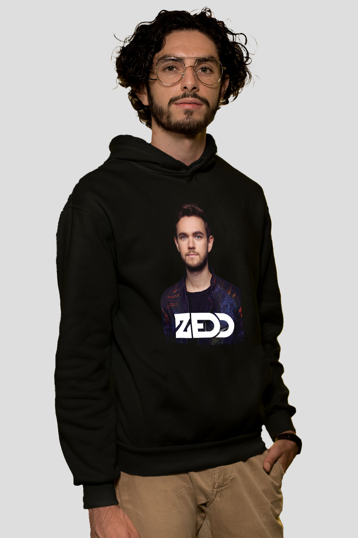 Zedd Siyah Unisex Kapüşonlu Sweatshirt