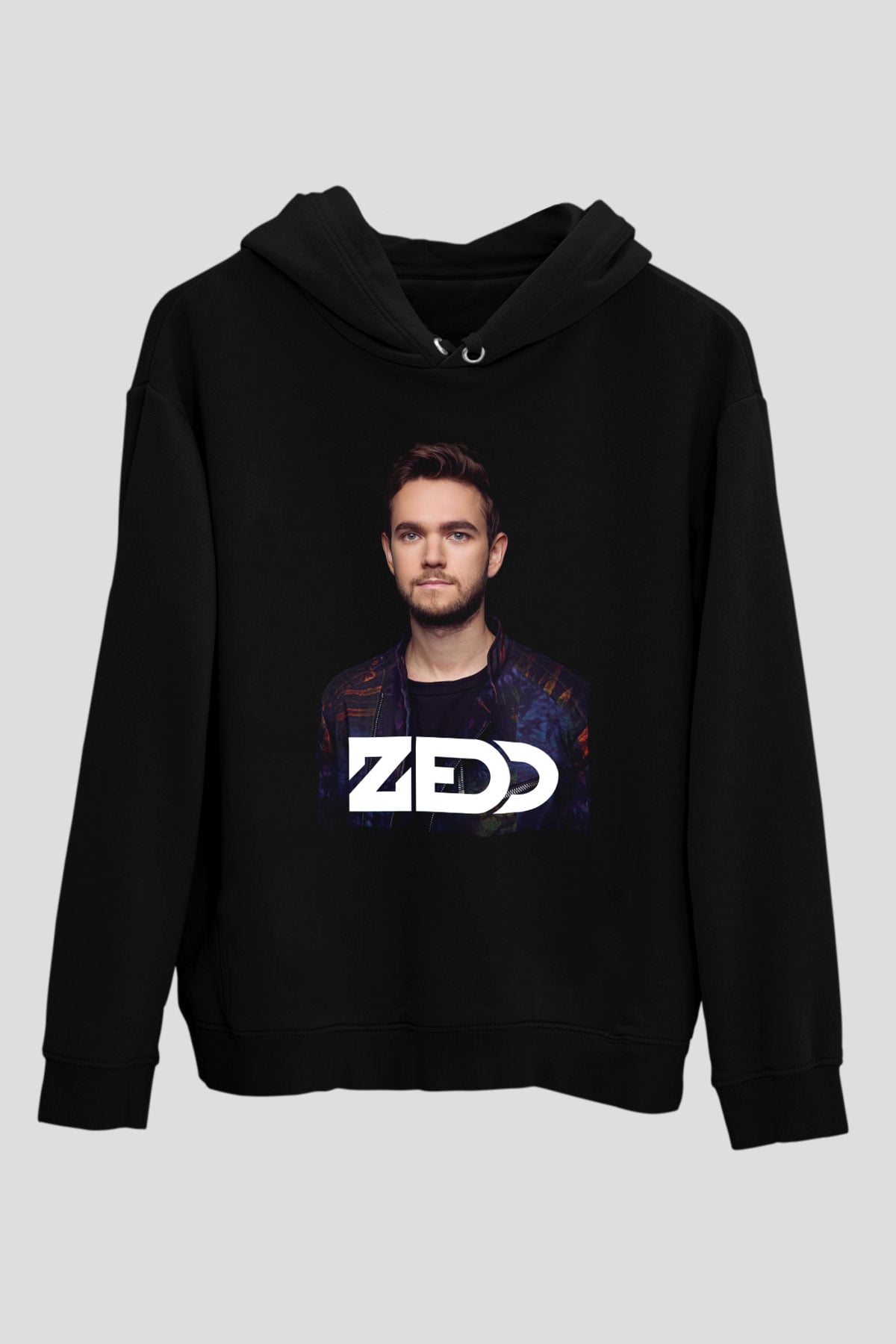 Zedd Siyah Unisex Kapüşonlu Sweatshirt