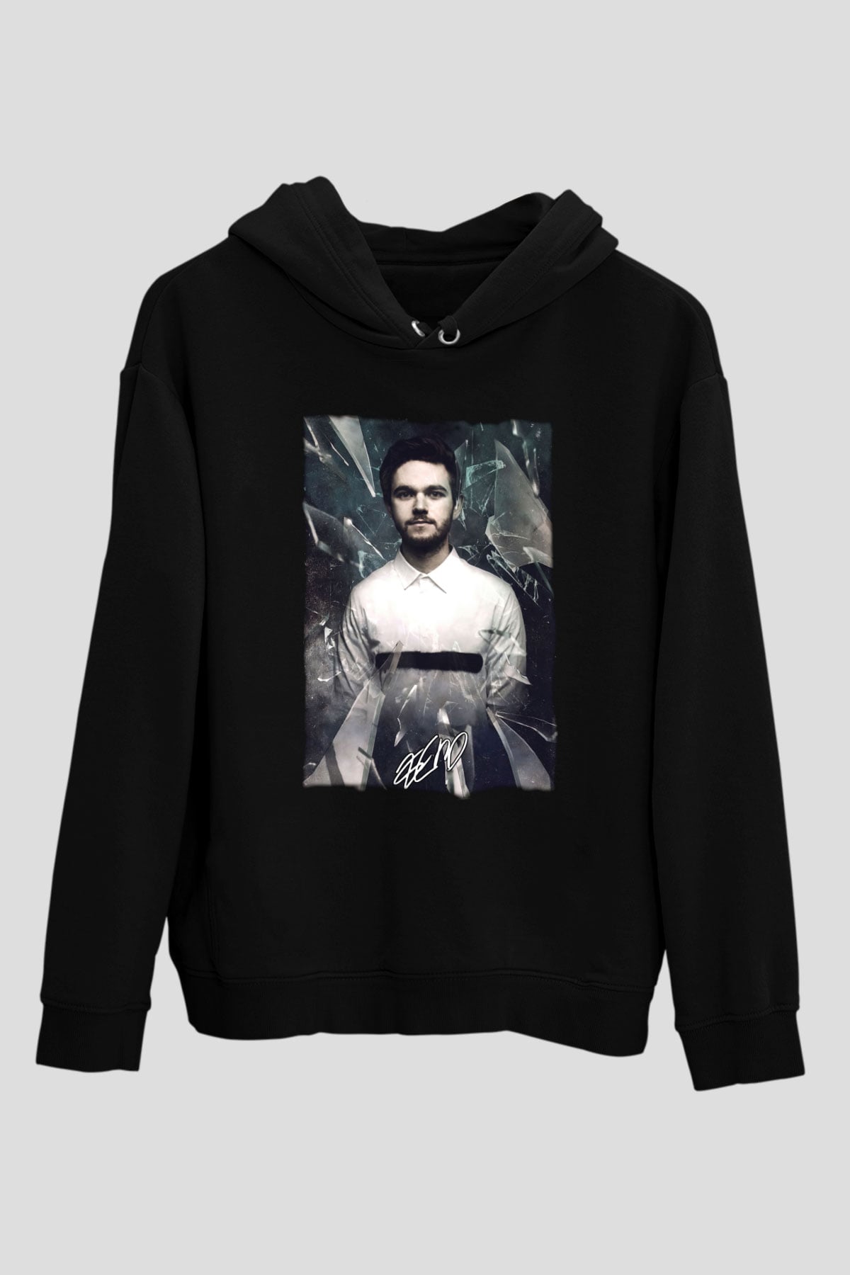 Zedd Siyah Unisex Kapüşonlu Sweatshirt