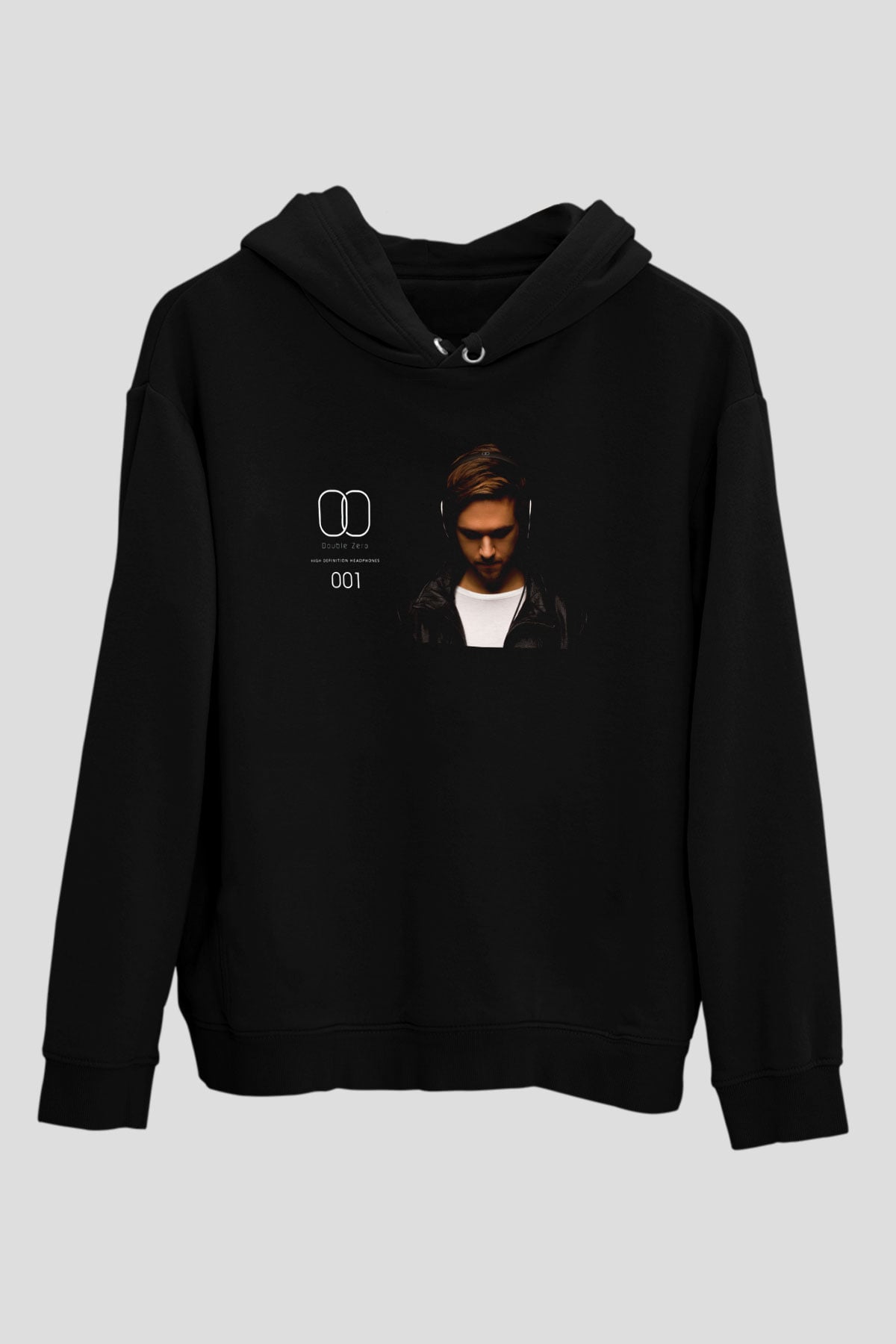 Zedd Siyah Unisex Kapüşonlu Sweatshirt