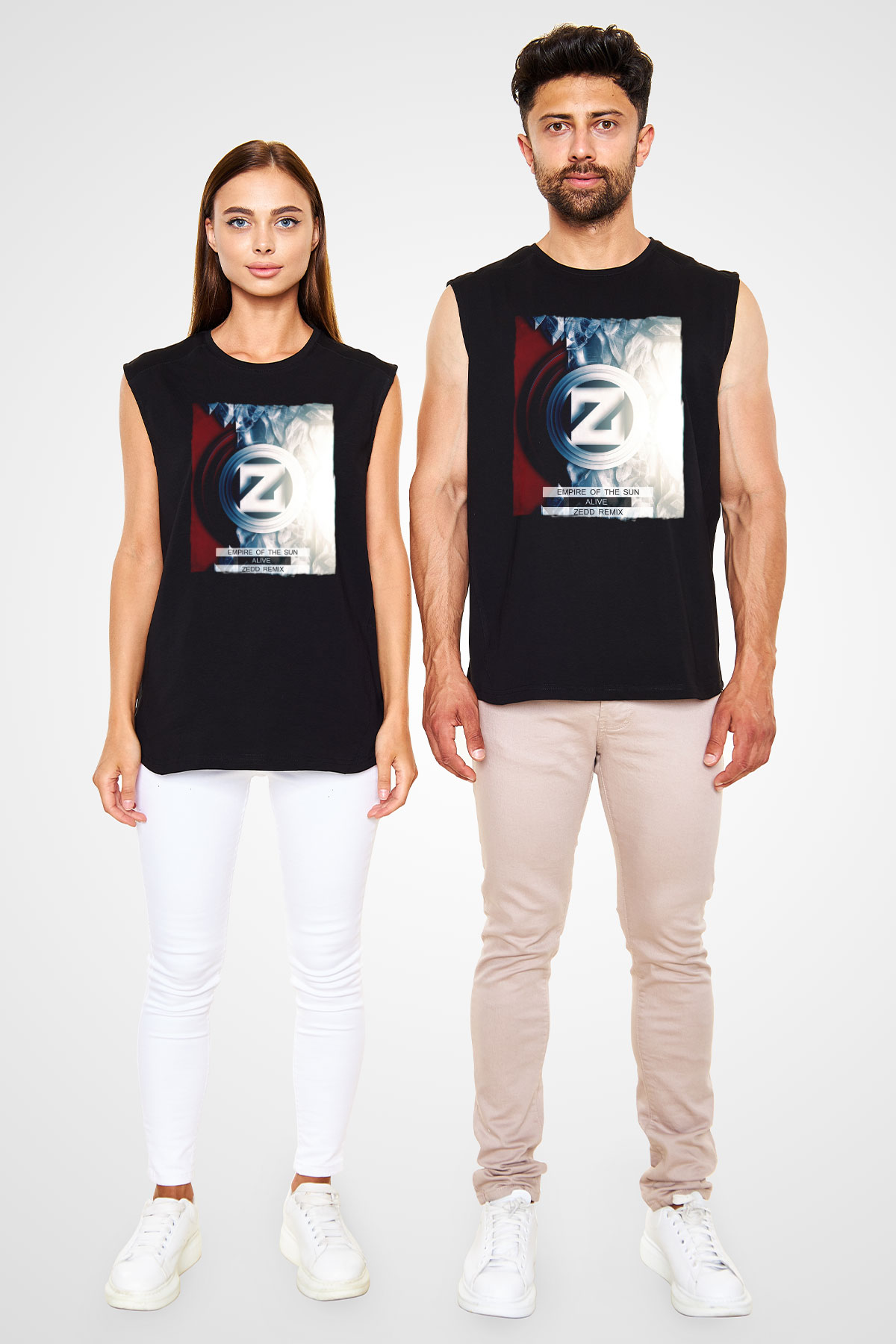 Zedd Siyah Unisex Kolsuz Tişört