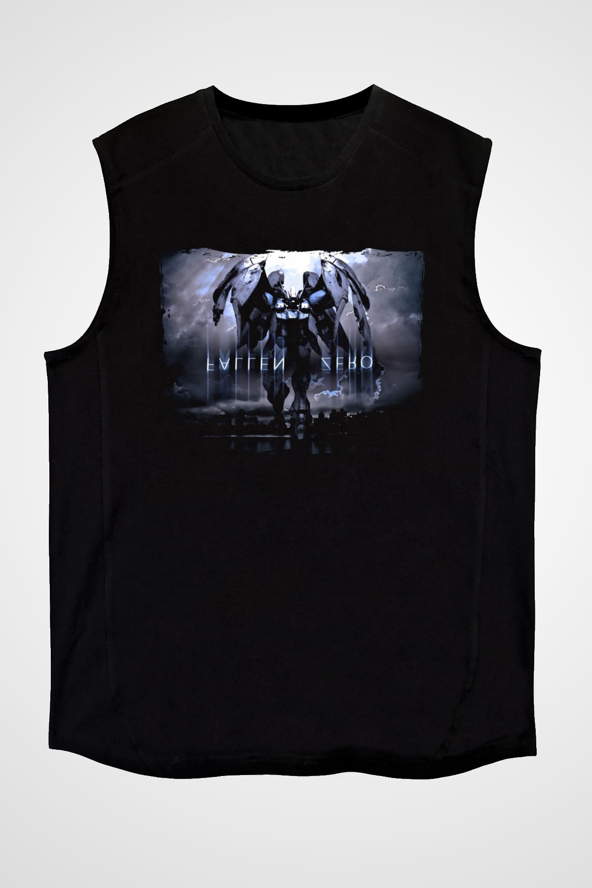 Zero Wing Siyah Unisex Kolsuz Tişört