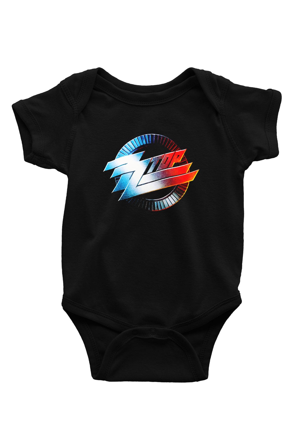 ZZ Top Baskılı Siyah Bebek Body - Zıbın