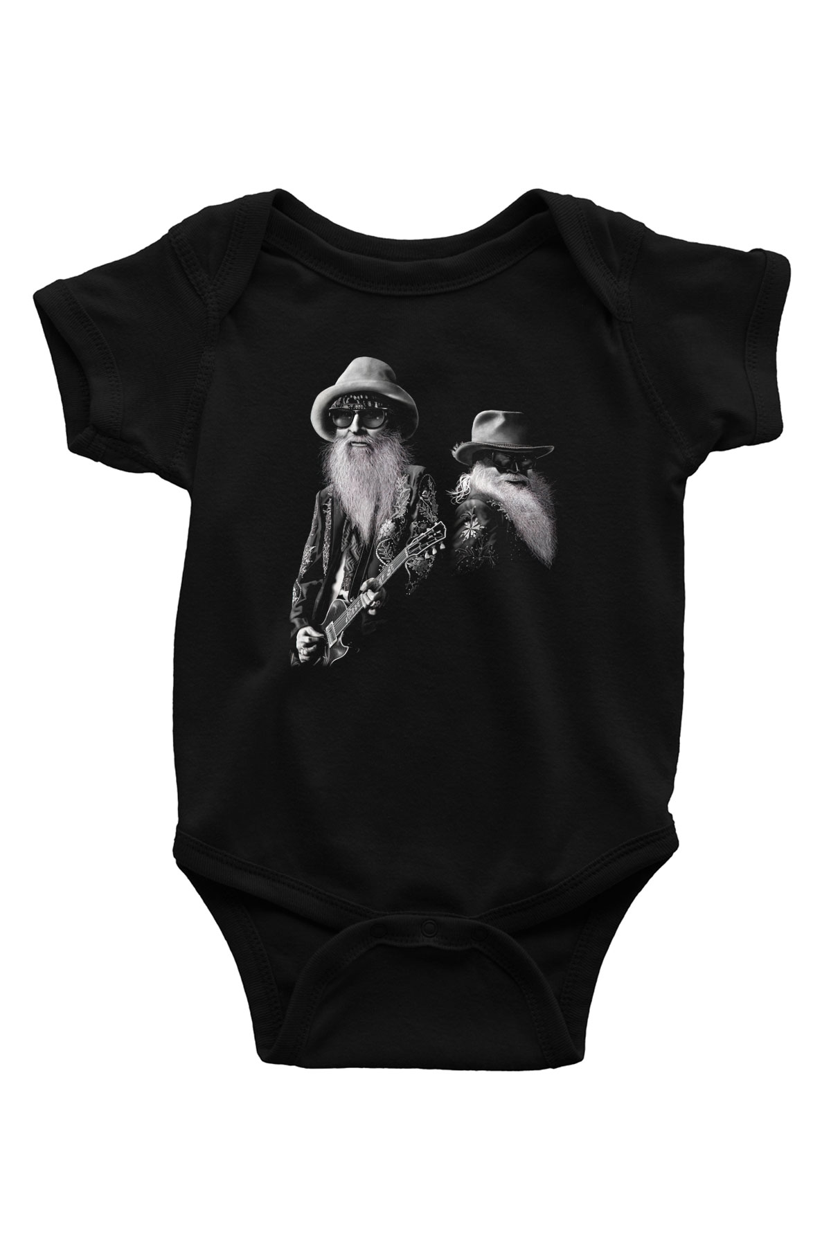 ZZ Top Siyah Bebek Body - Zıbın