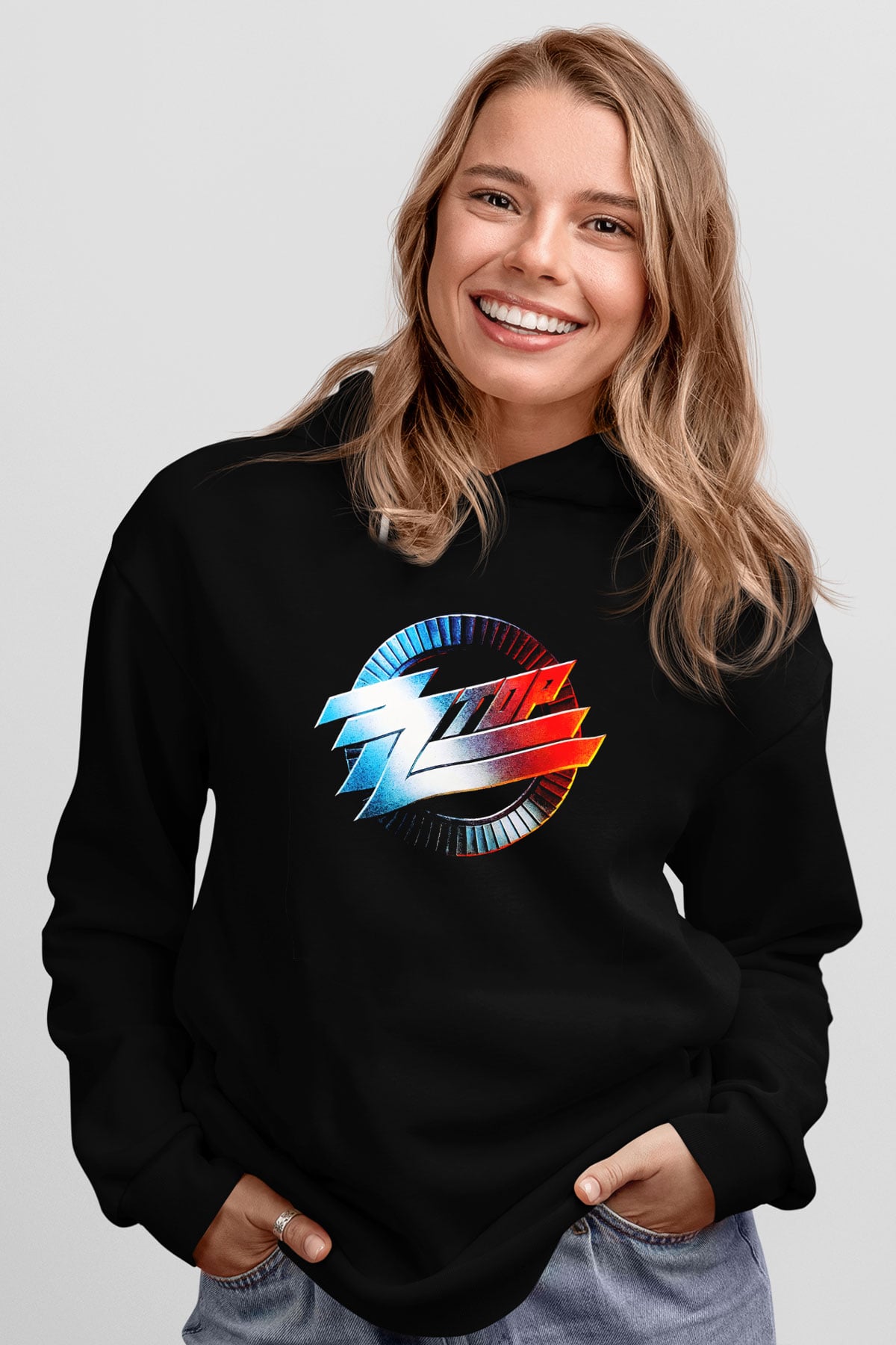 ZZ Top Siyah Unisex Hoodie