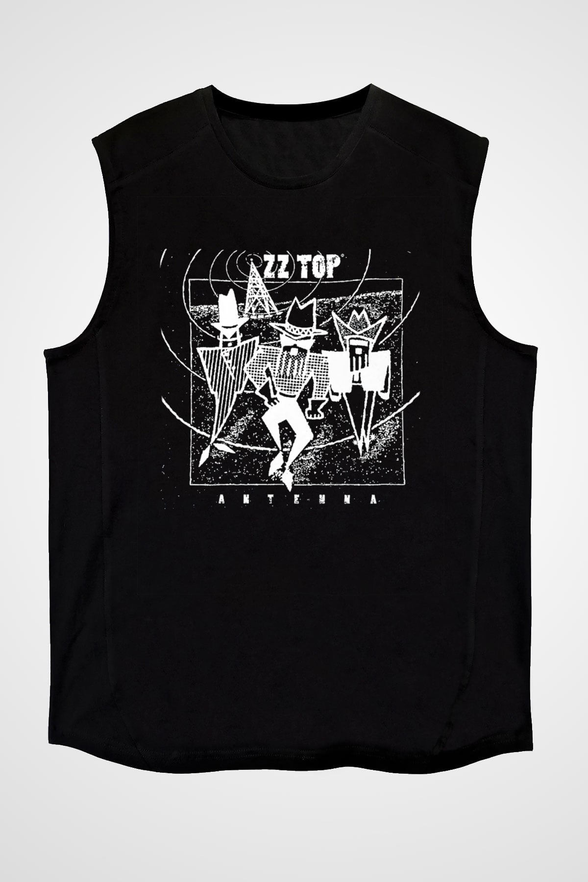 ZZ Top Siyah Unisex Kolsuz Tişört