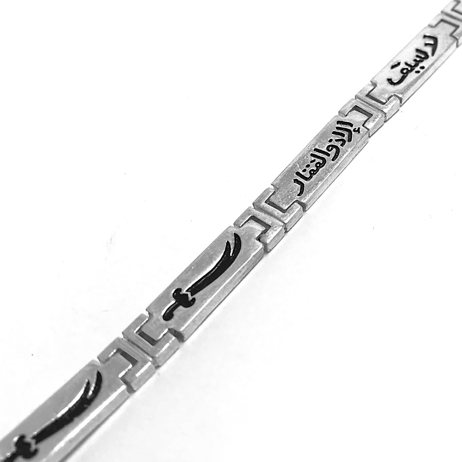 Dua Yazılı Model 925 Ayar Mineli Erkek Gümüş Bileklik