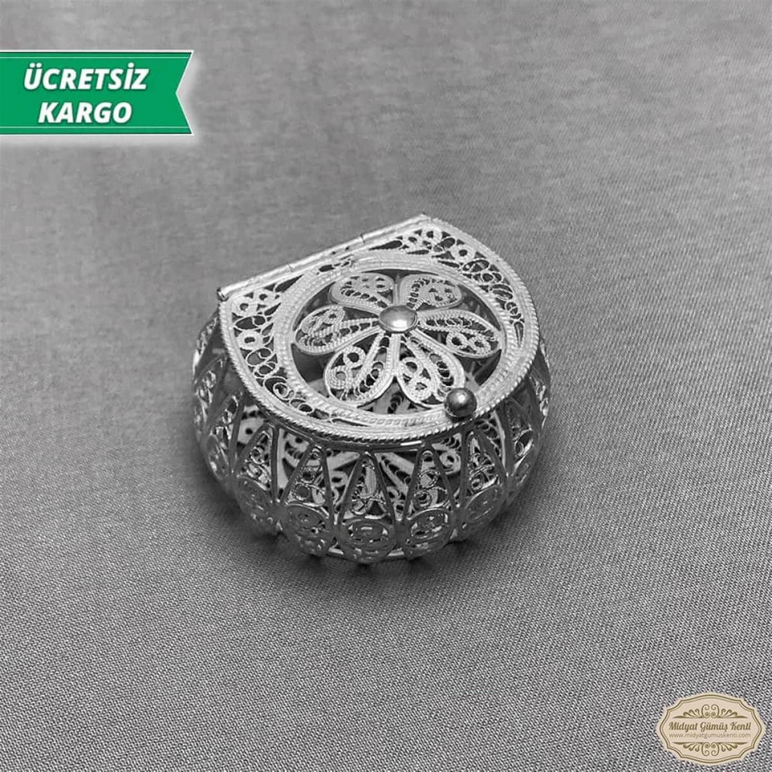 Telkari Bayan Gümüş Takı Kutusu