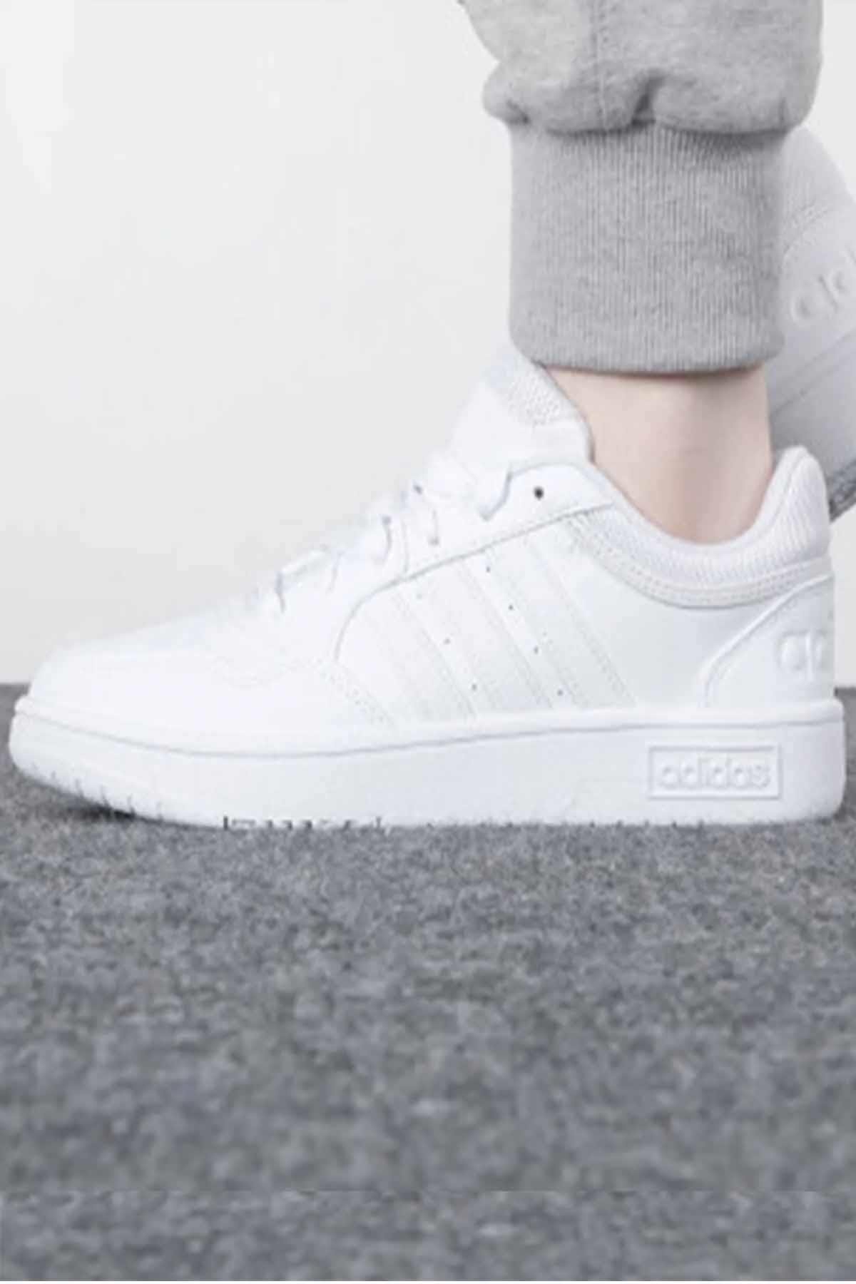 ADIDASSneakerAdidas Hoops 3.0 Mid K Kadın Sneaker Ayakkabı GWR3036Beyaz