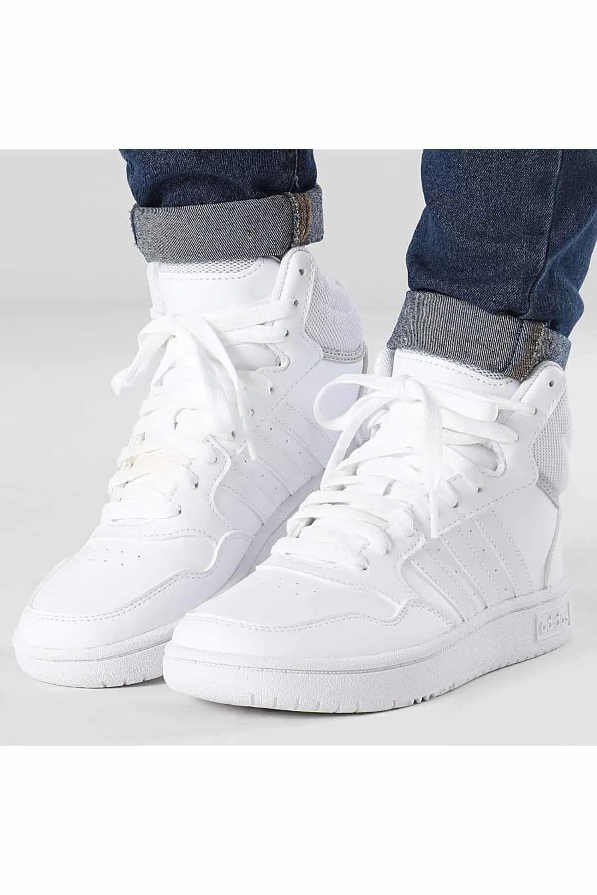 ADIDASSneakerAdidas Hoops Mid 3,0 Kadın Sneaker Ayakkabı GW0401Beyaz