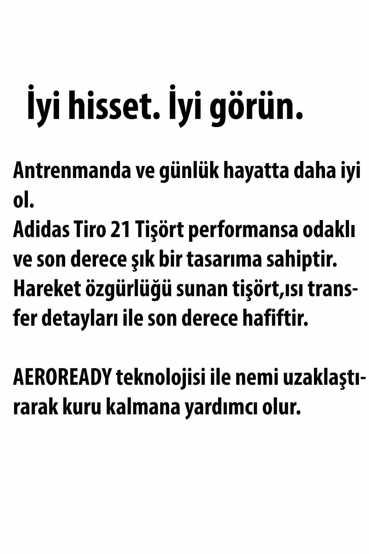 ADIDASTişörtAdidas Beyaz Tişört Tıro 21 Erkek Tişört GMR7590BEYAZ