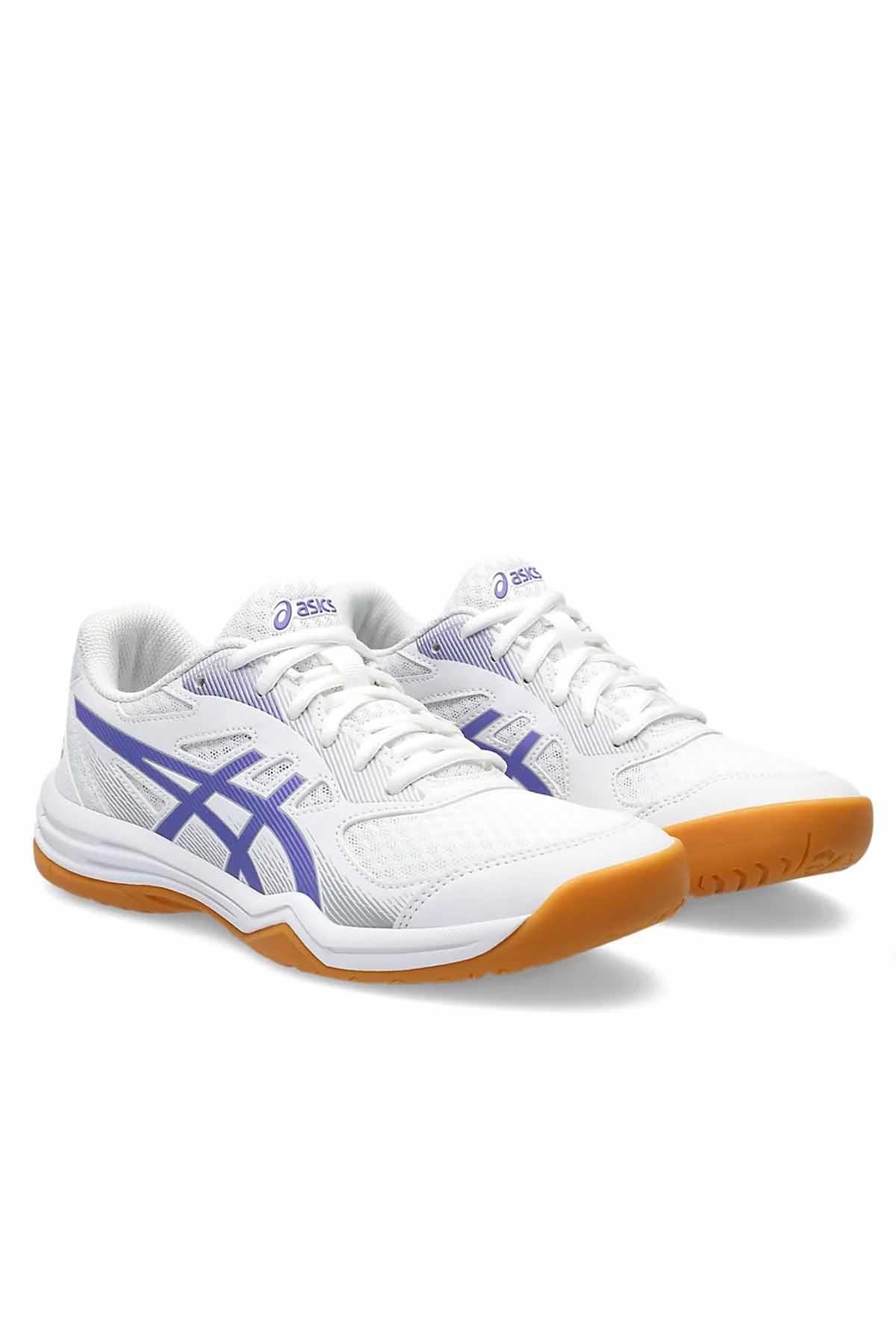 ASICSVoleybolAsics Upcourt 5 Kadın Voleybol Ayakkabı 1072A088-103Beyaz/Mavi