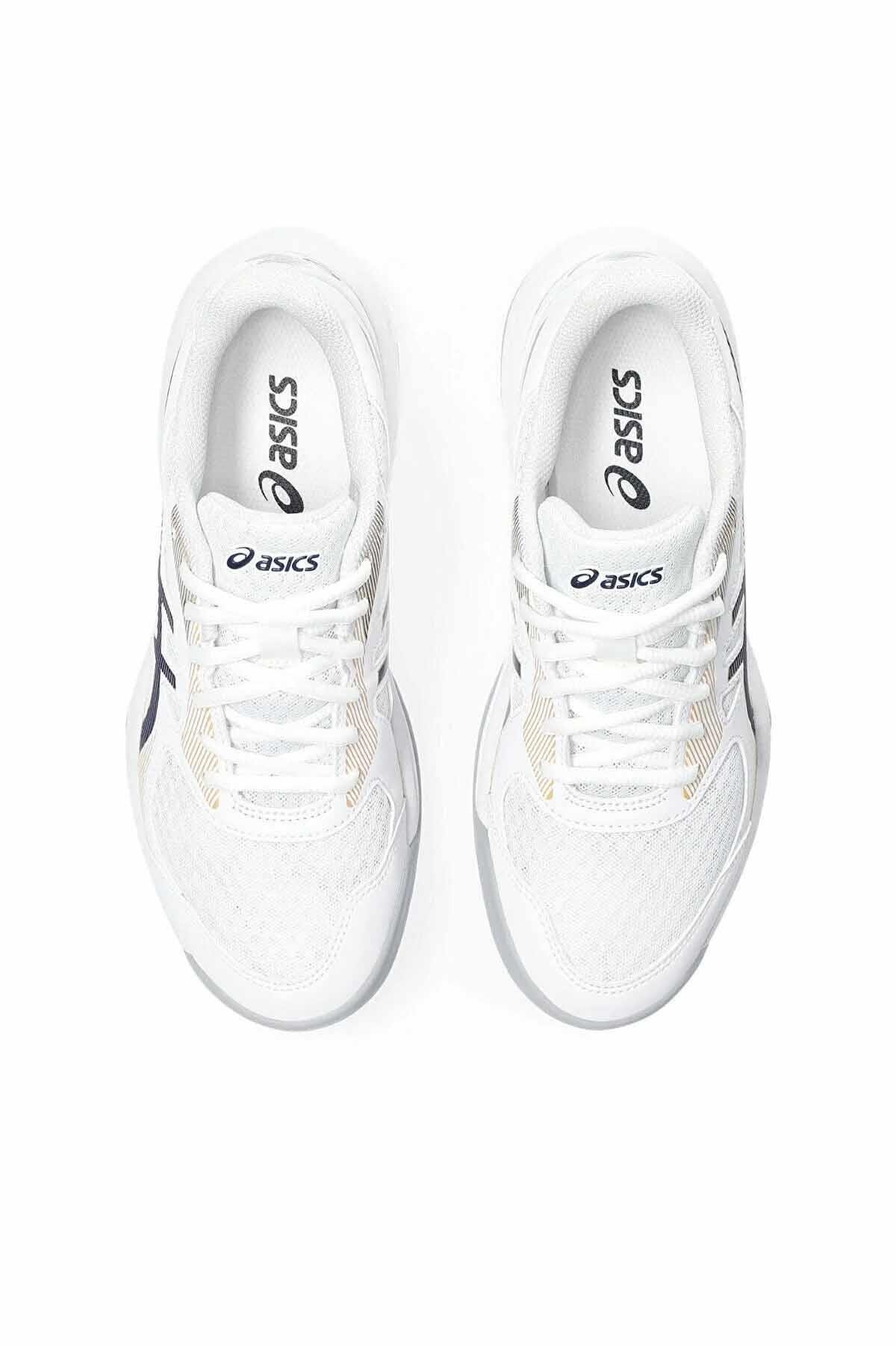 ASICSVoleybolAsics Upcourt 5 Kadın Voleybol Ayakkabı 1072A088-104Beyaz/Lila