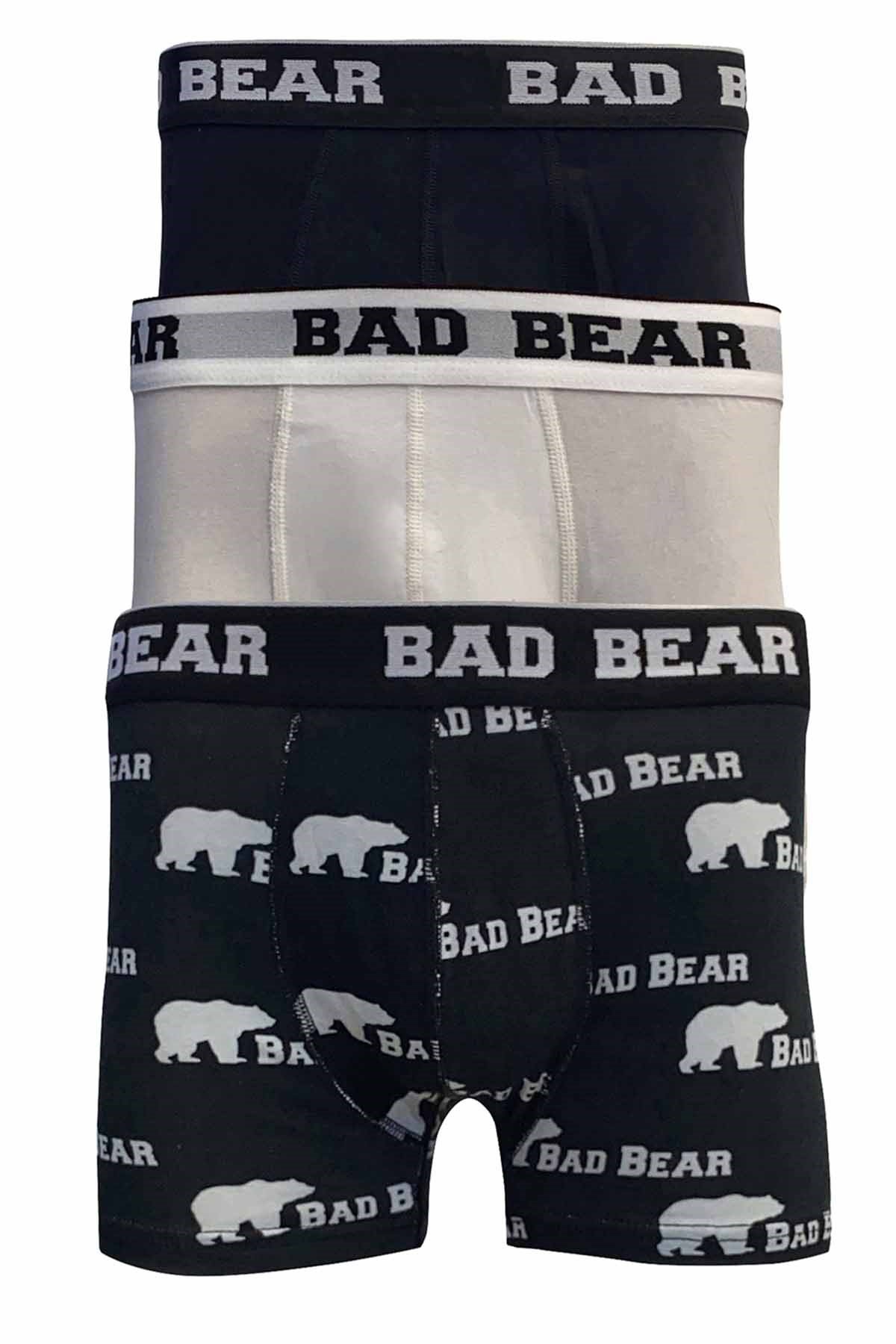 BAD BEARBoxerBad Bear Bear Boxer 3-Pack Erkek Boxer 21.01.03.014-C107NIGHT-WHIT