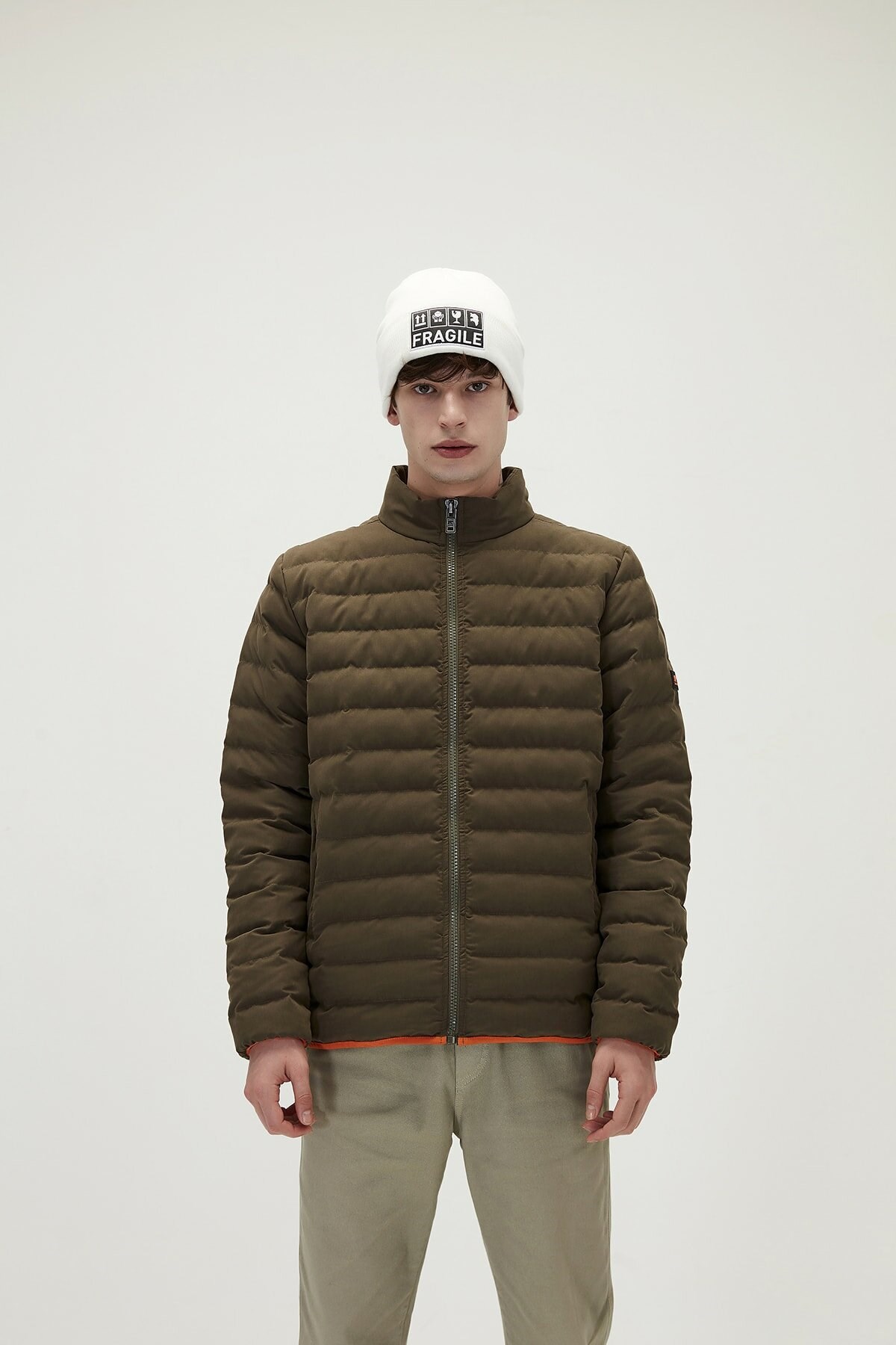 BAD BEARCeketBad Bear Dominic Puffer Erkek Ceket 21.02.15.011-C70KHAKI